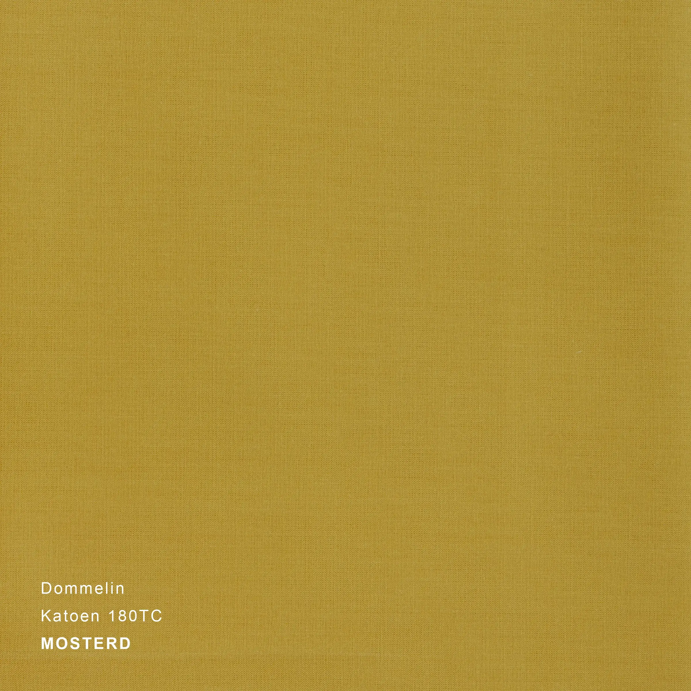 Dommelin Topper Hoeslaken Katoen 180TC Mosterd