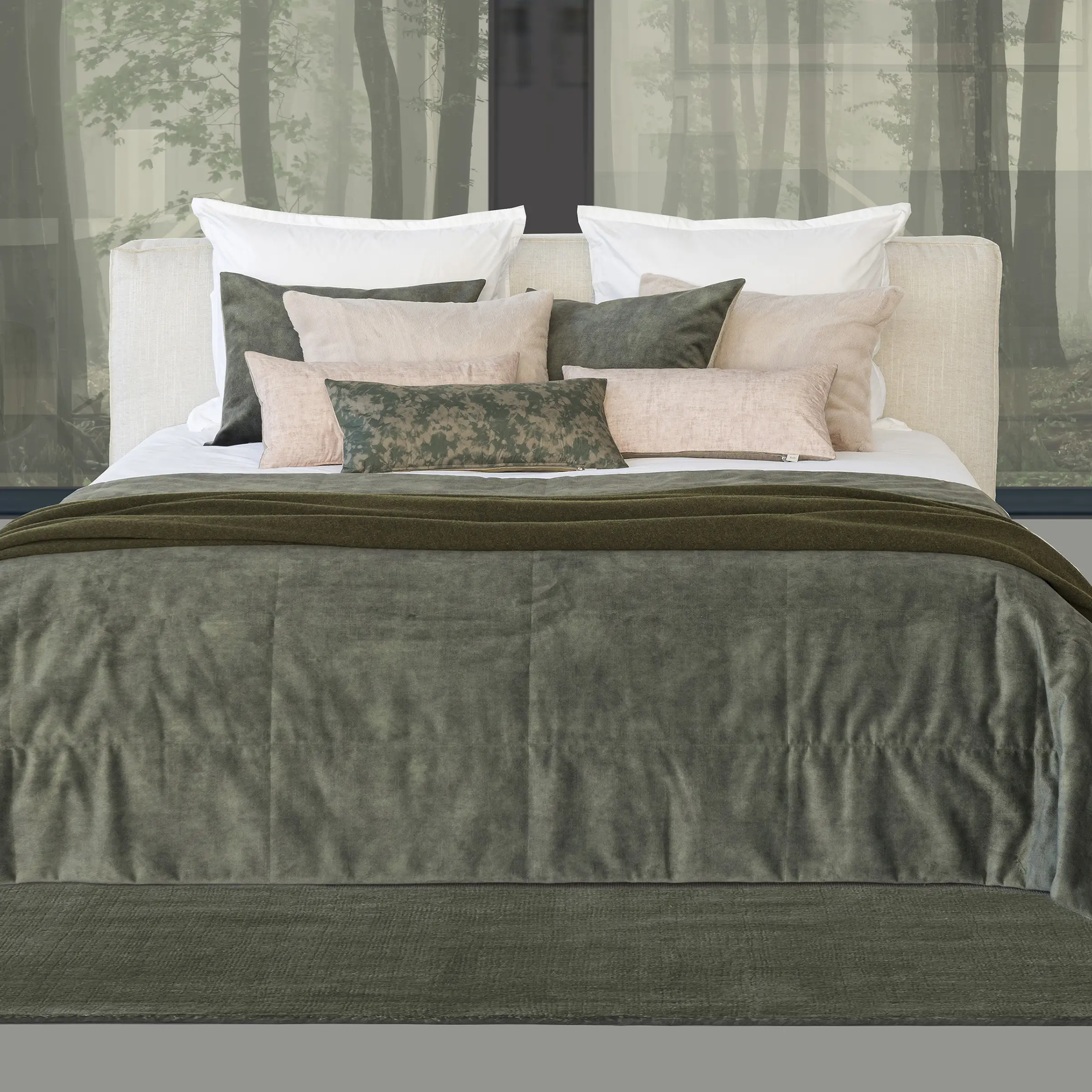 Mrs.Me Dekbedovertrekset Silver Stitch Percal 400TC Wit