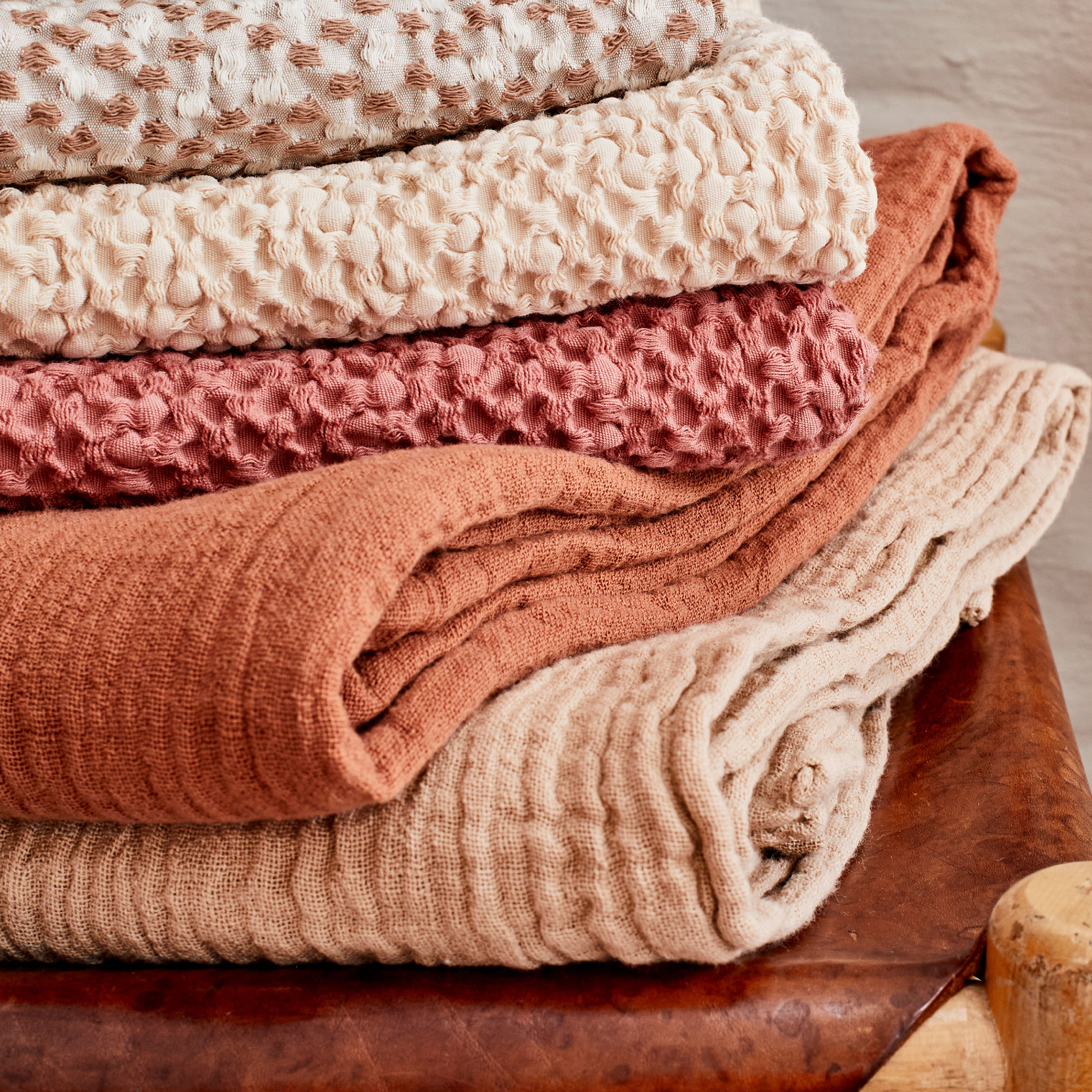 Essix Sierkussenhoes Songe Stonewashed Katoen Vanille 40 x 60 cm