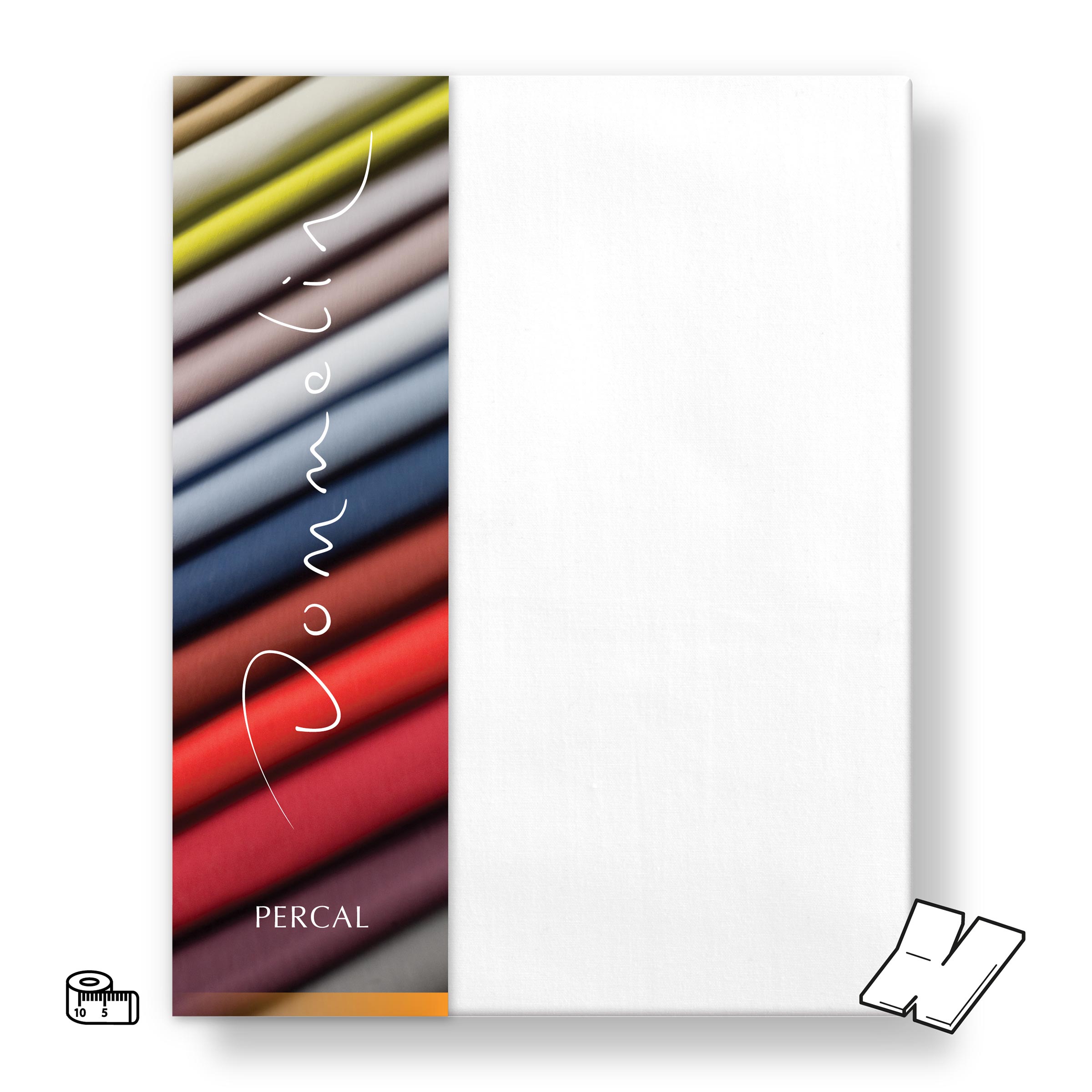 Dommelin Dubbel Split Topper Hoeslaken op Maat Percal 200TC