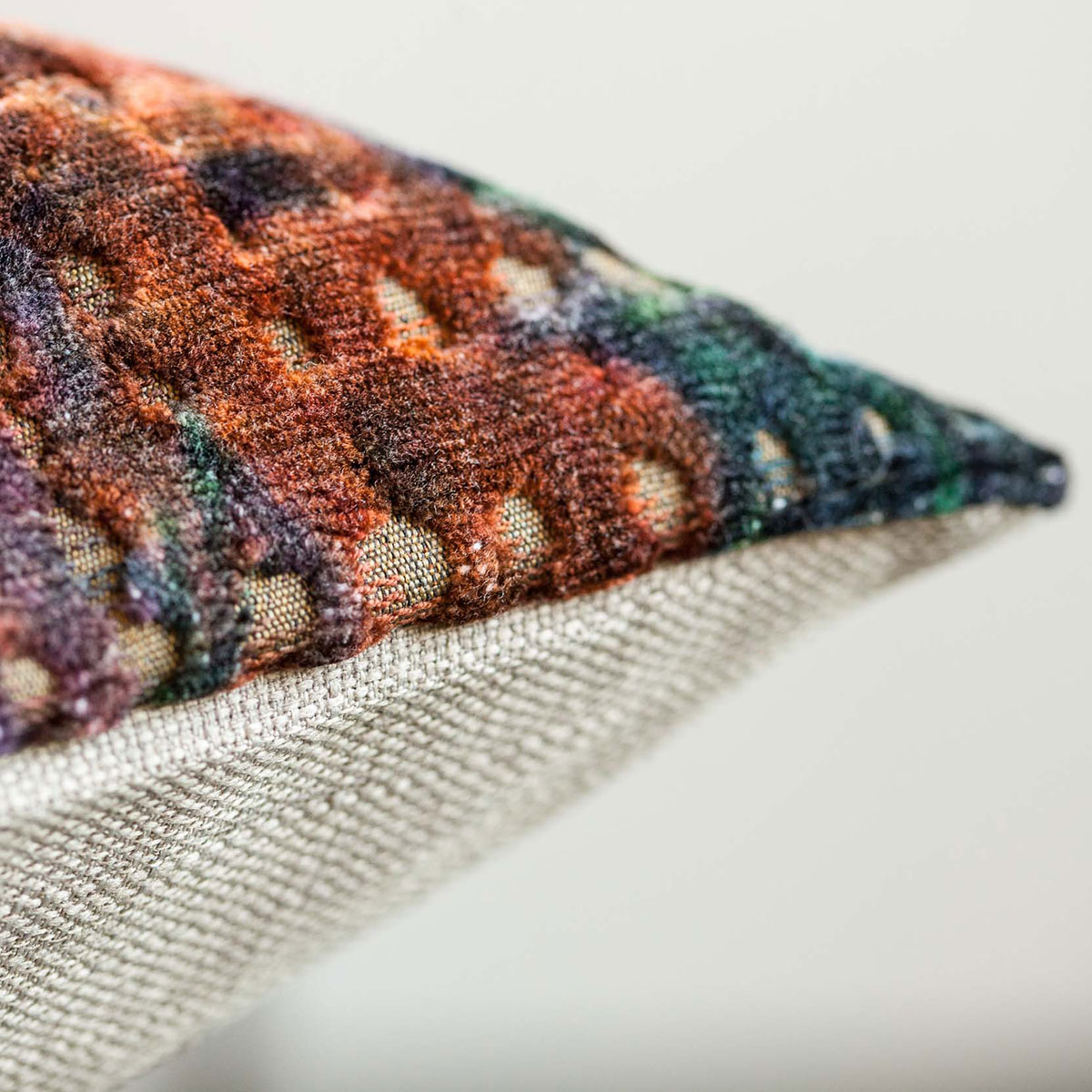 Mrs.Me Sierkussen Bloom Velours Brique Blue 45 x 60 cm