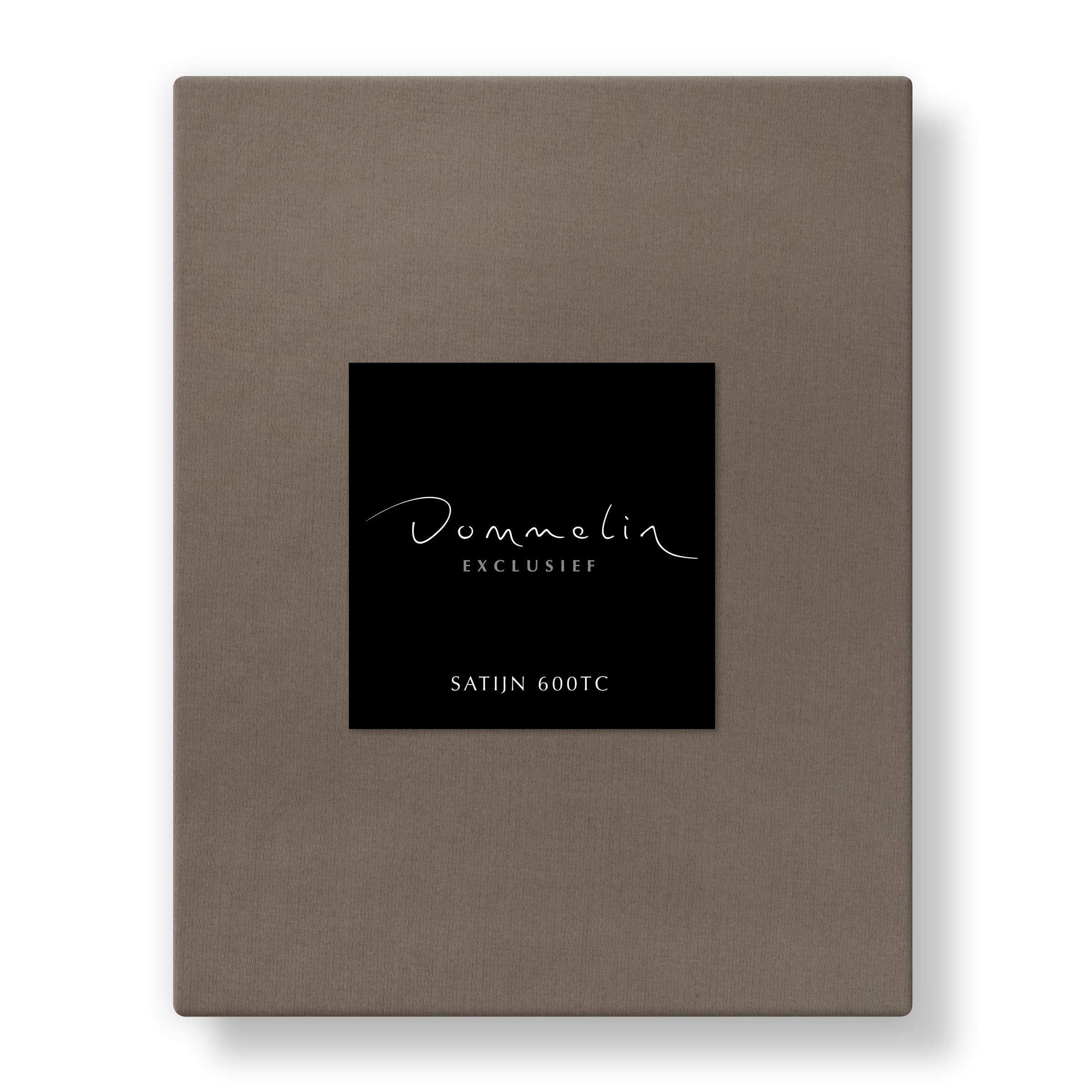 Dommelin Split Hoeslaken Satijn 600TC Truffel