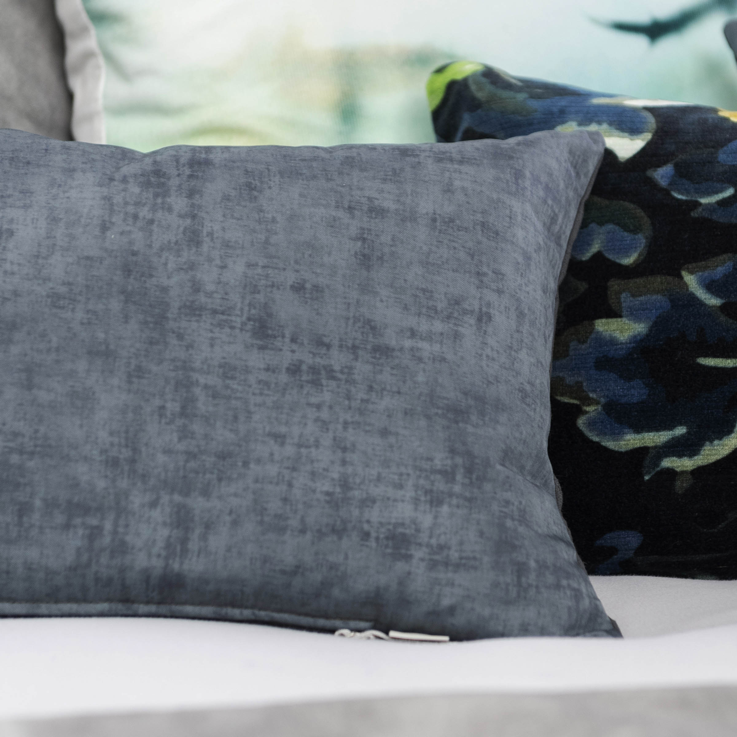 Mrs.Me Sierkussen Interval Recycled PL en PET Deepsea 30 x 60 cm