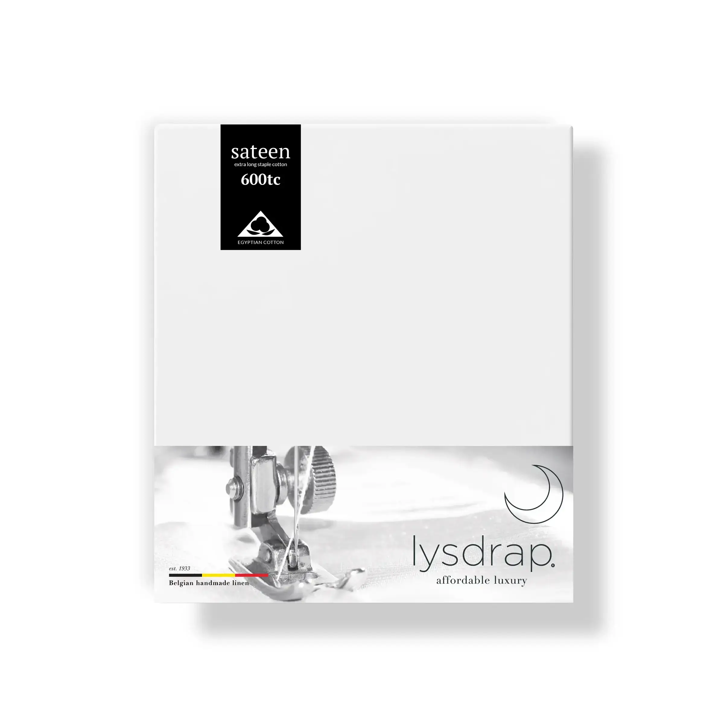 Lysdrap Kussensloop Virgo Satijn 600TC Wit