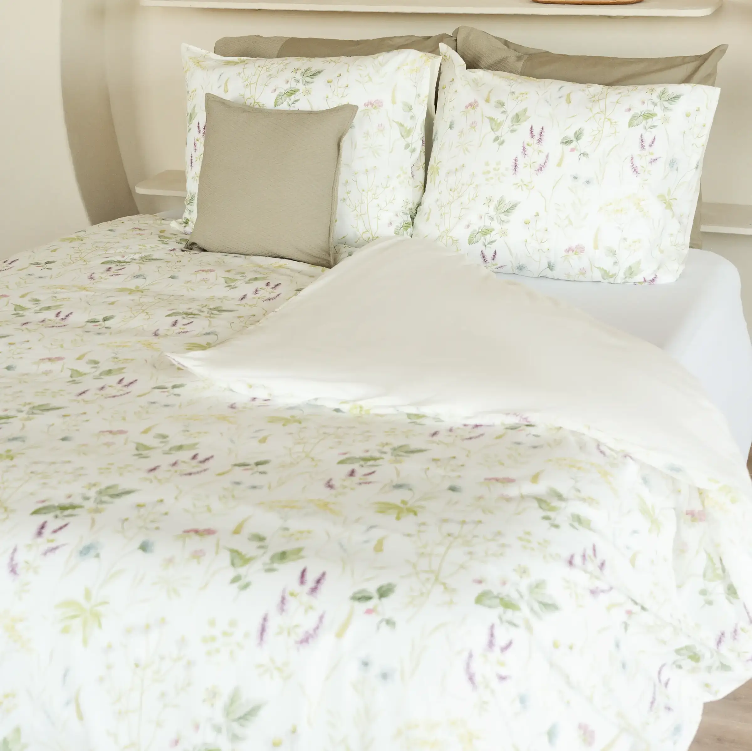 Dommelin Dekbedovertrekset Nature Percal 200TC Groen