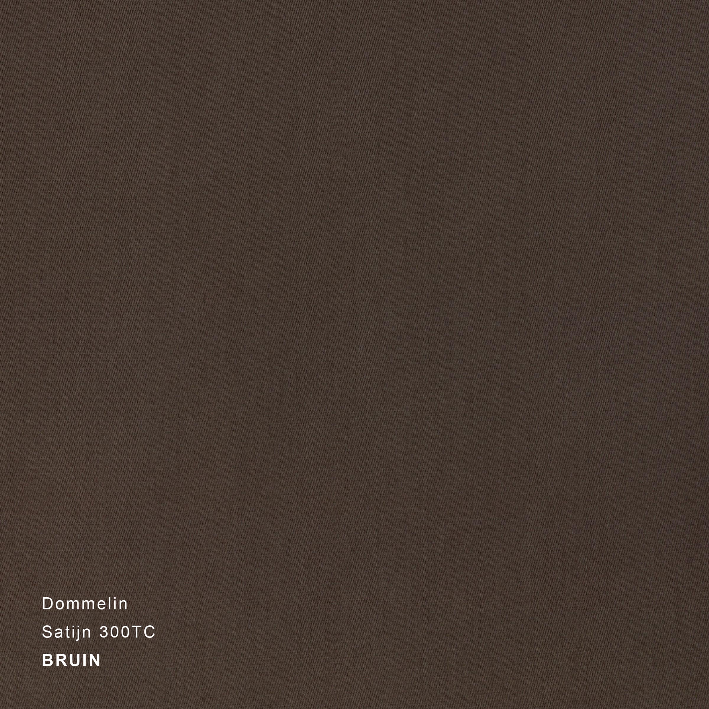 Dommelin Dekbedovertrek Set Satijn 300TC Bruin