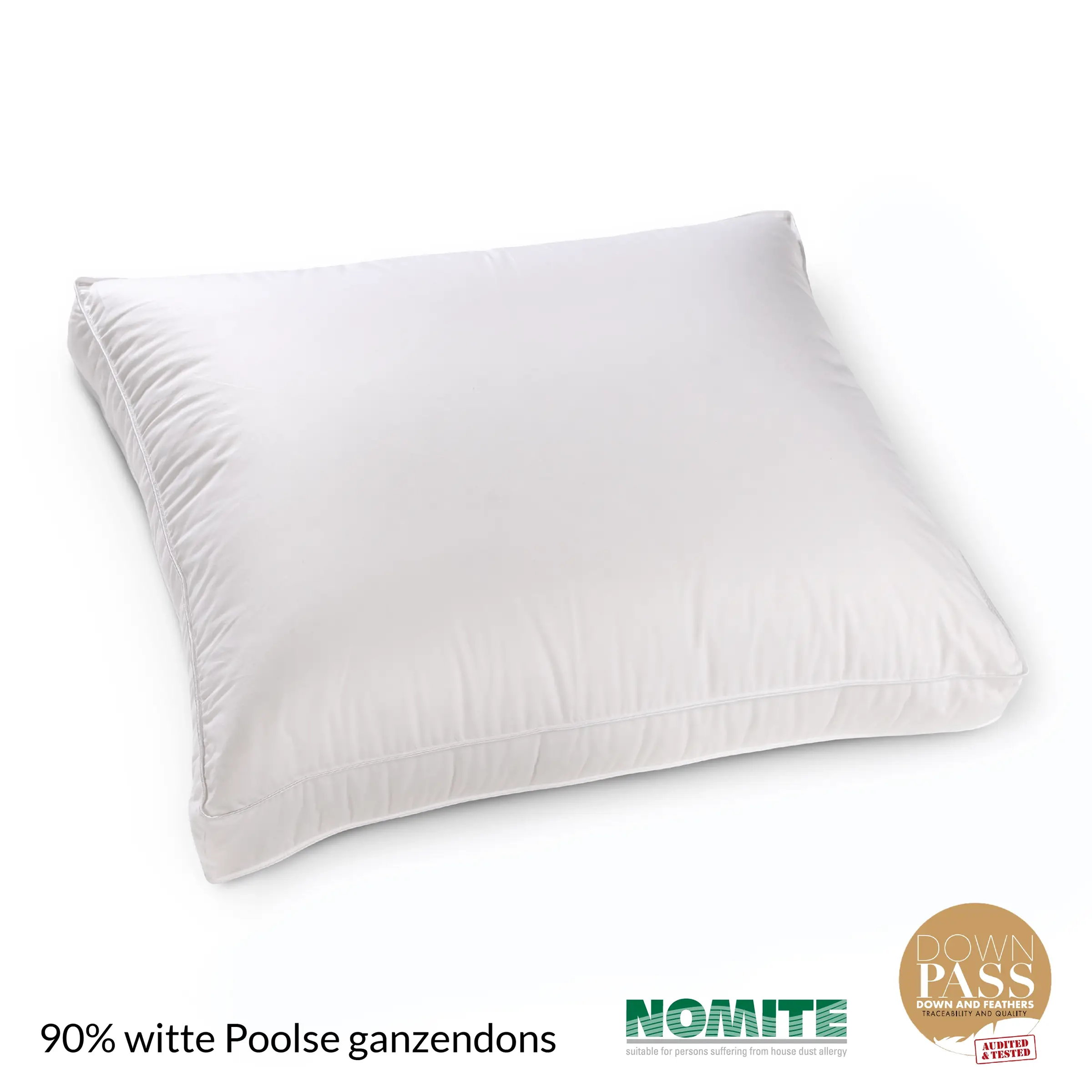 Jonk Kussen Residence 90% witte Poolse Ganzen Dons Box 60 x 70 cm