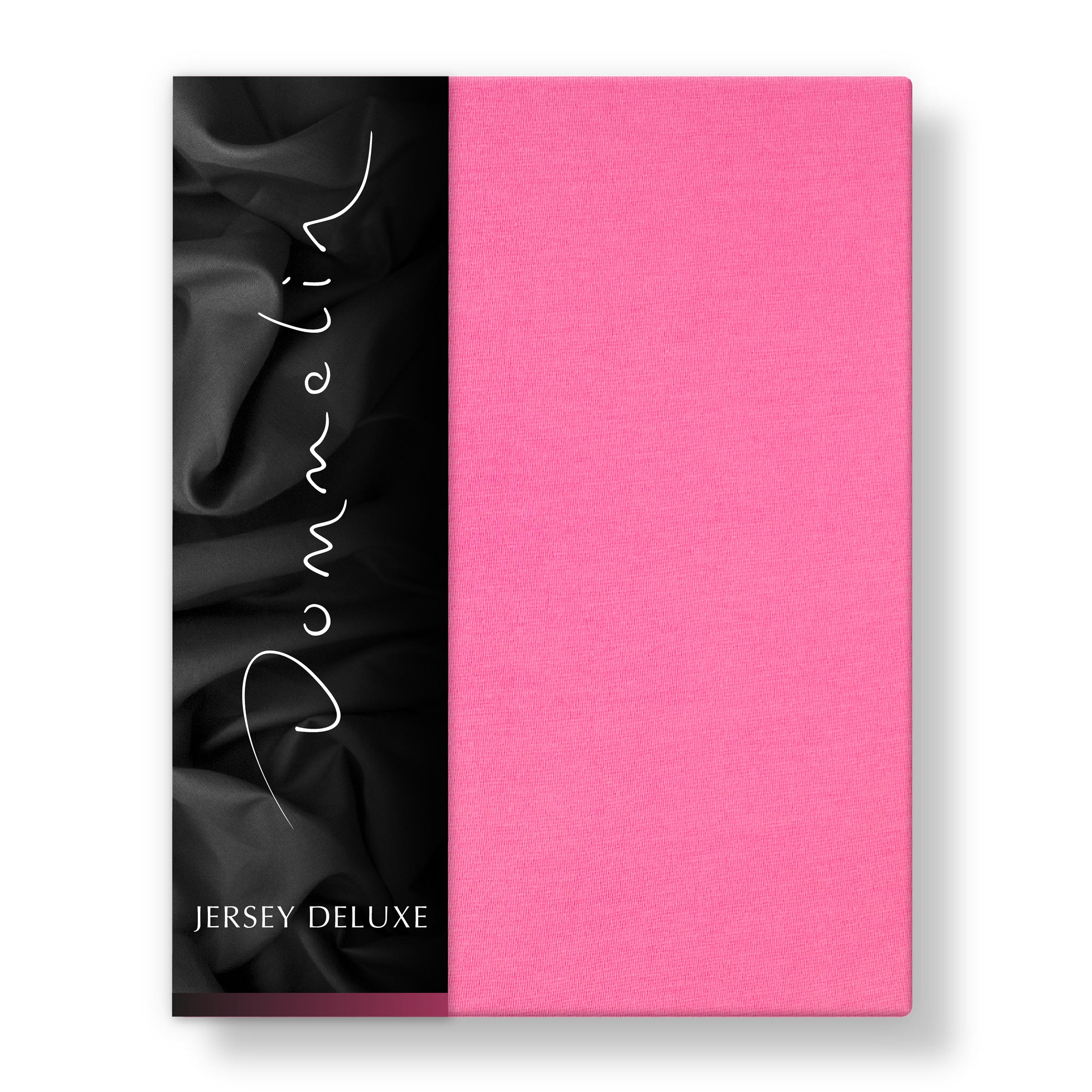 Dommelin Dubbel Split Hoeslaken Jersey Deluxe Fuchsia  