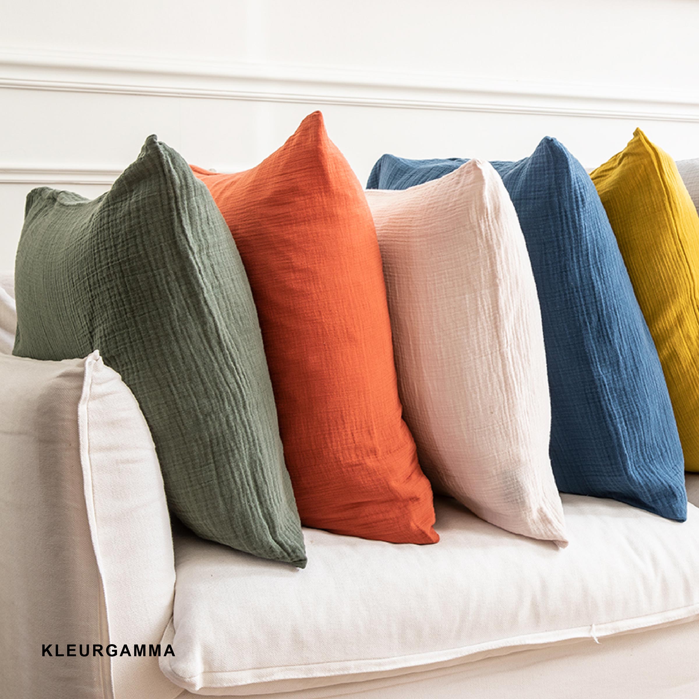 Essix Kussensloop Tendresse Stonewashed Katoengaas 145TC Jardin Anglais