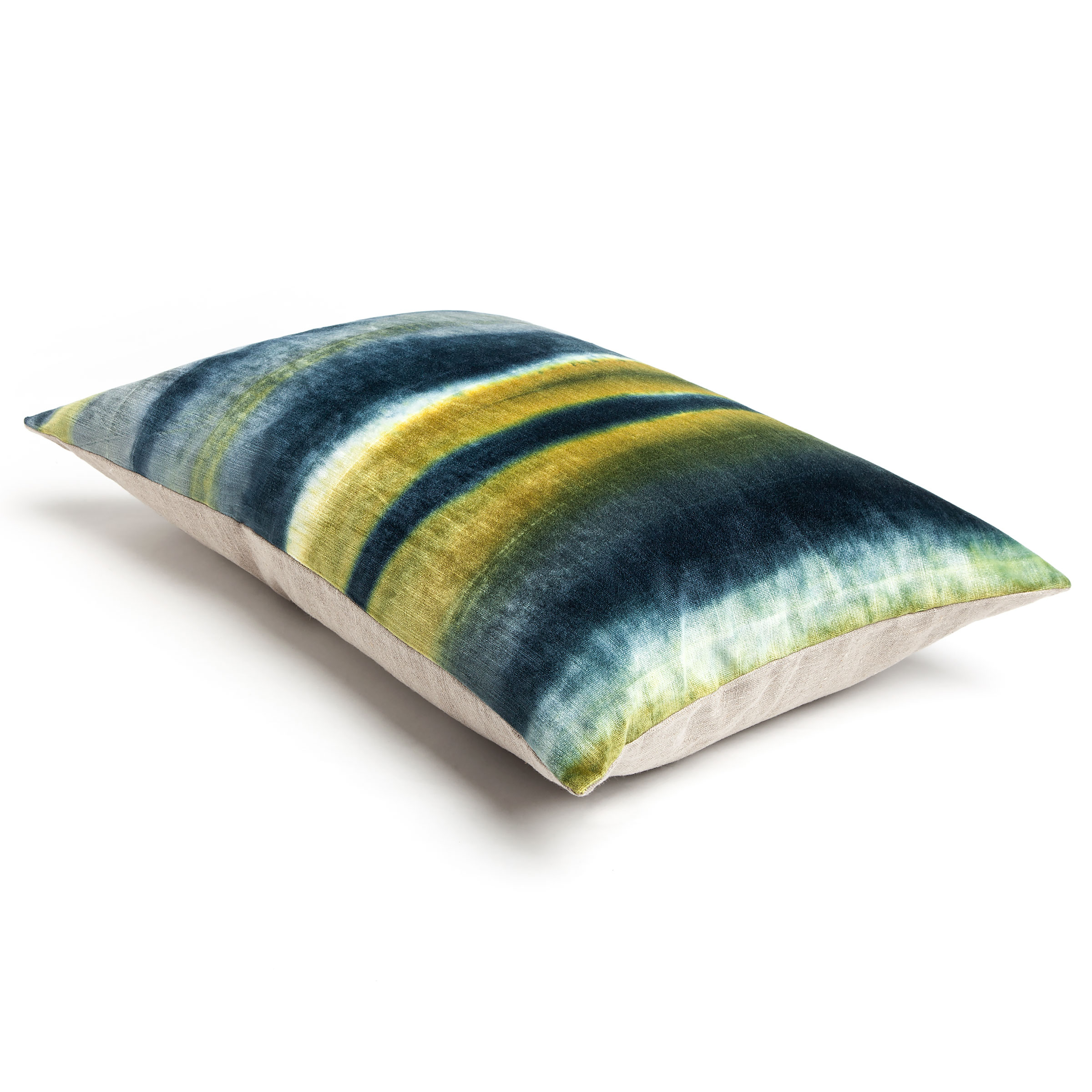 Mrs.Me Sierkussen Gradient Velours Teal Piccalilli 45 x 60 cm