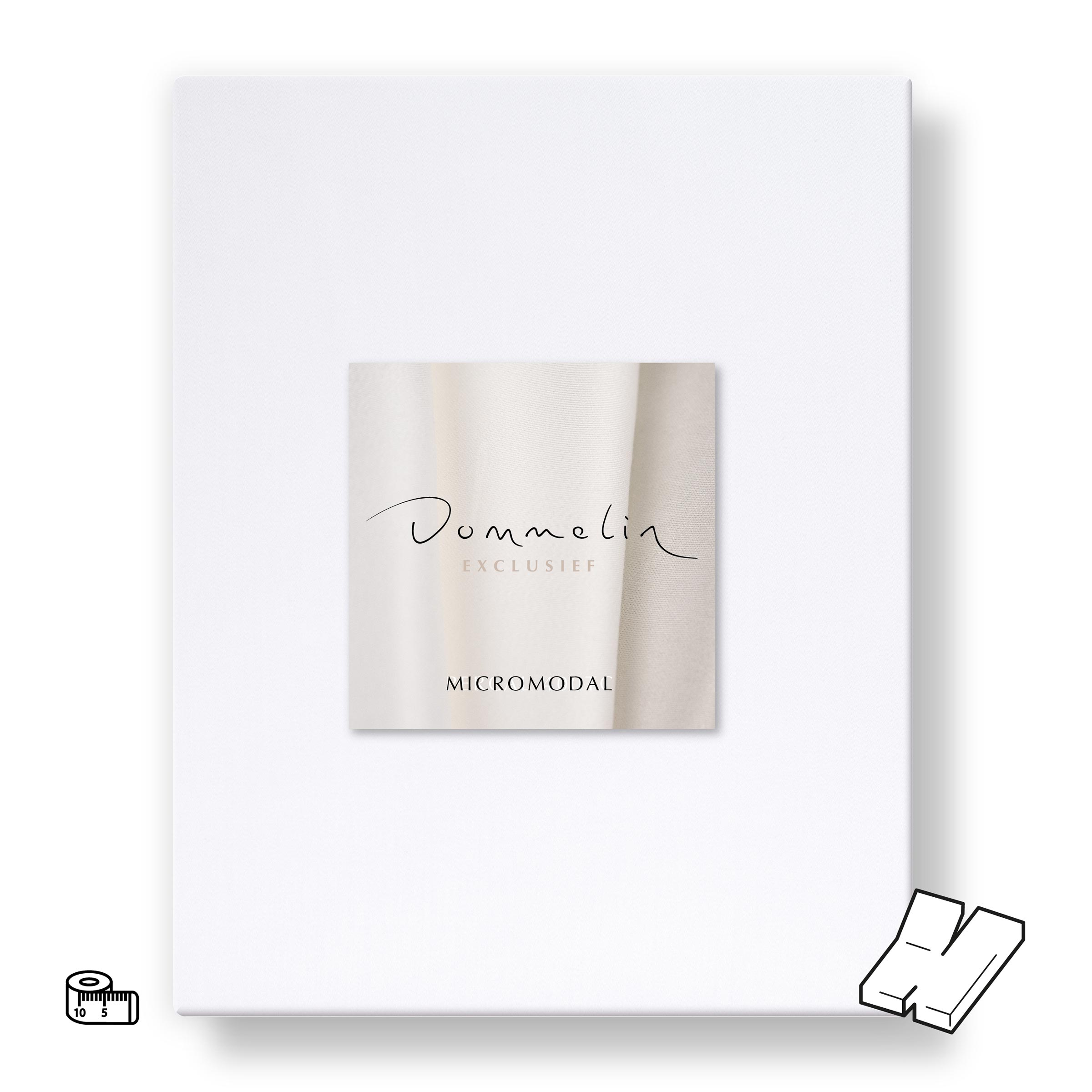 Dommelin Dubbel Split Hoeslaken op Maat Micromodal 300TC