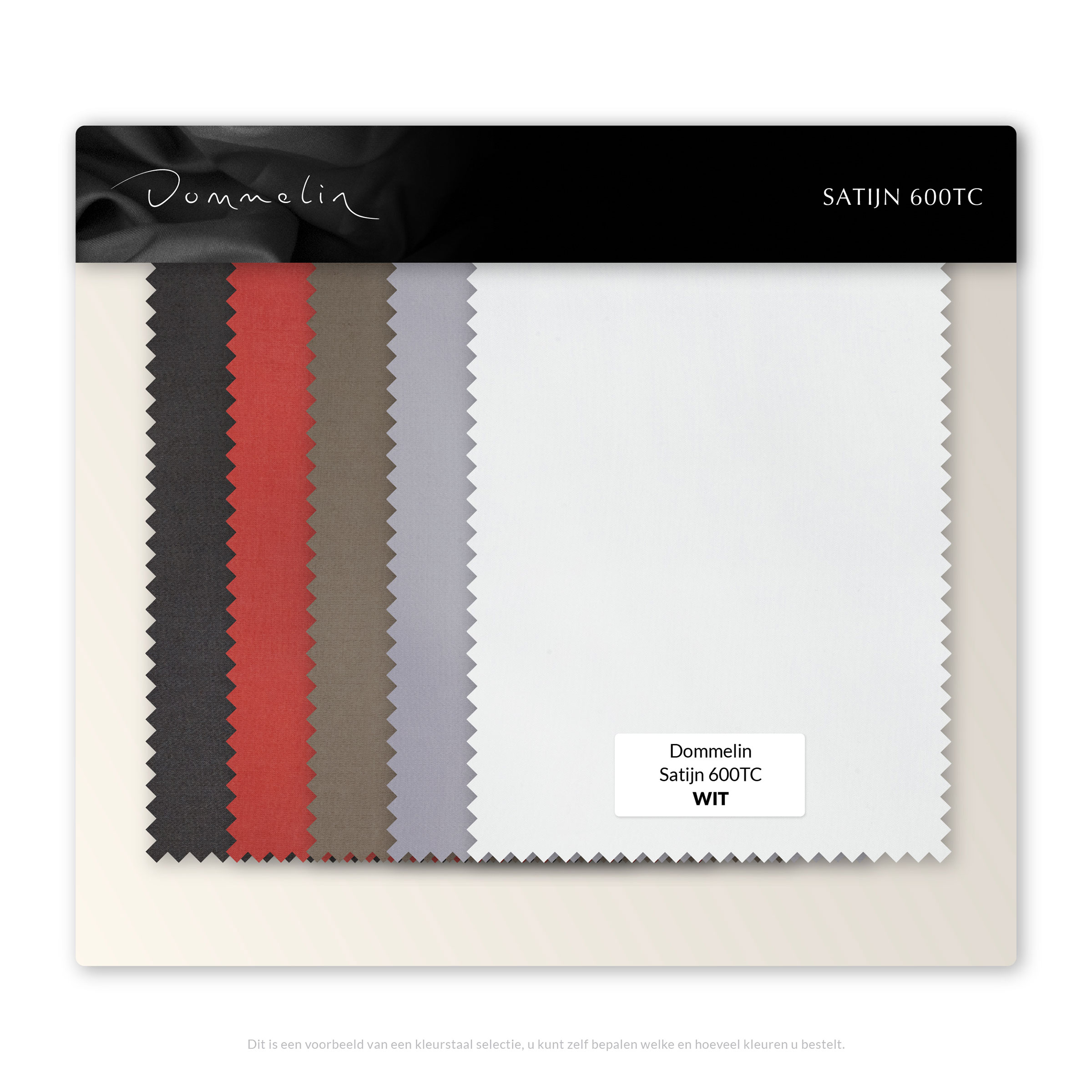 Dommelin Kleurstalen Satijn 600TC