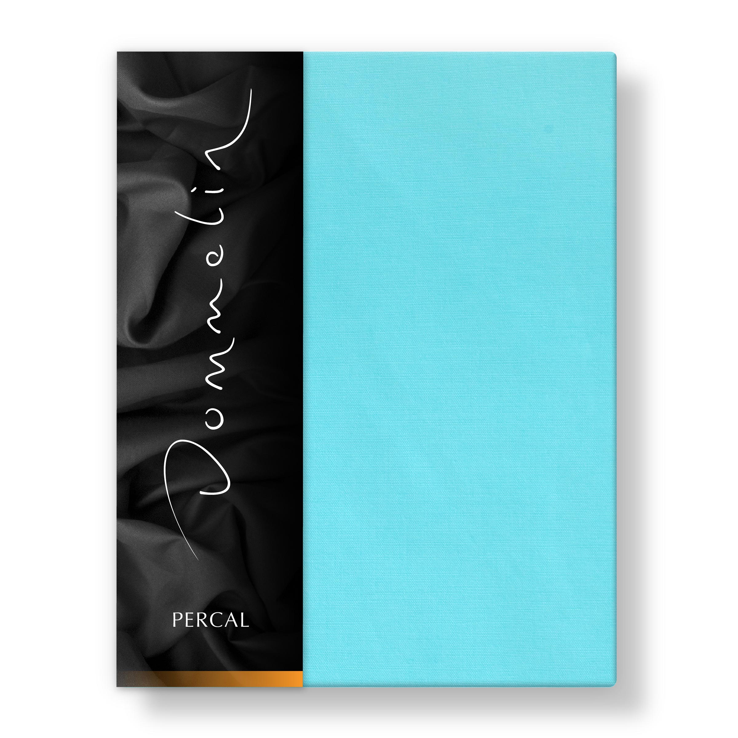 Dommelin Hoeslaken Hoge Hoek Percal 200TC Aquamarijn