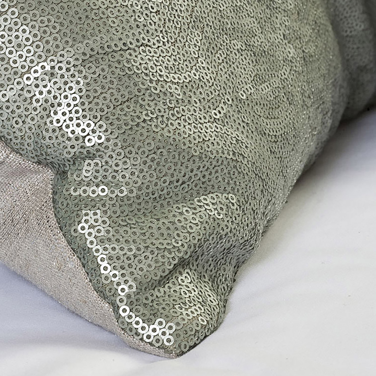 Mrs.Me Sierkussen Palace Sequins Jade 30 x 60 cm