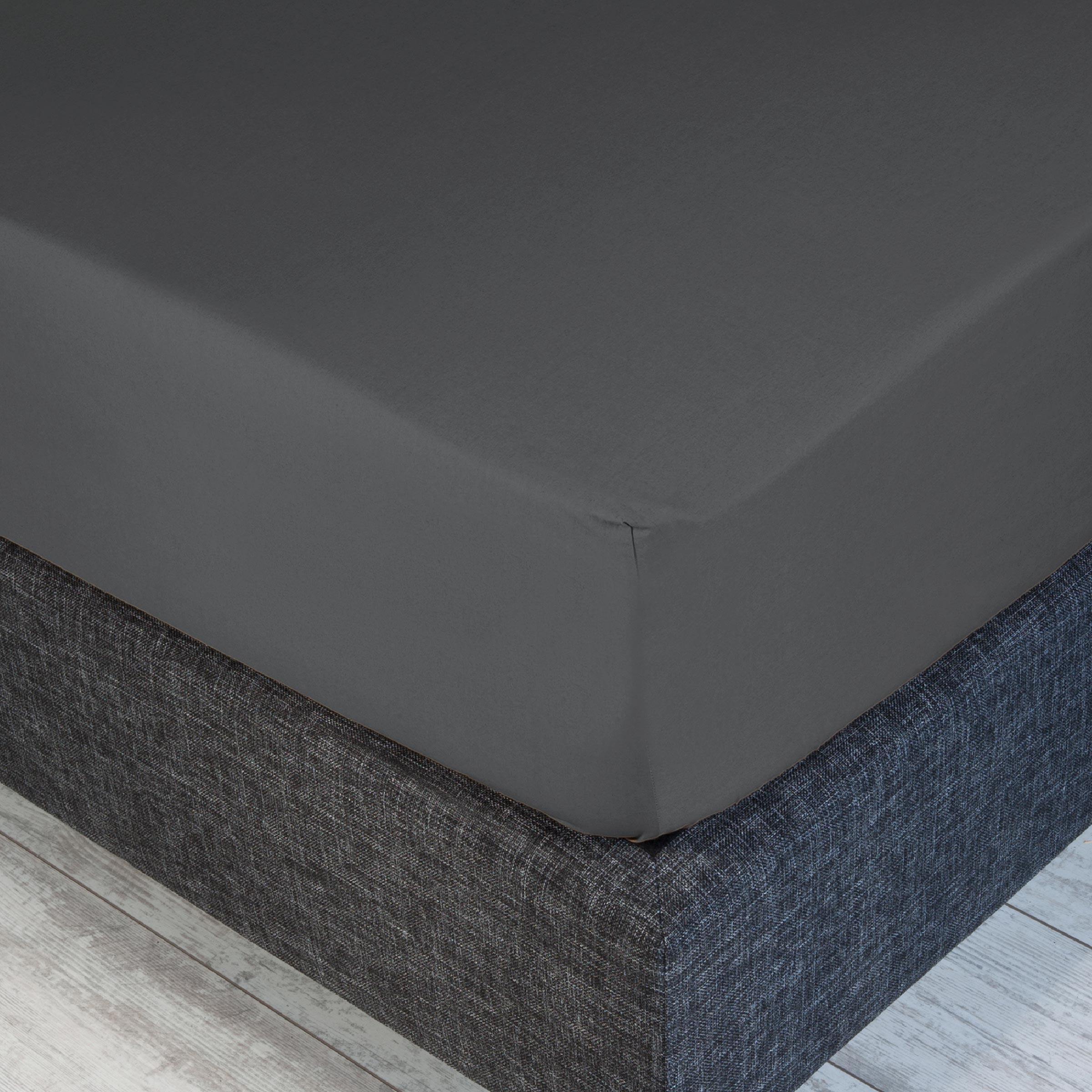 Dommelin Split Hoeslaken Percal 200TC Olifantgrijs