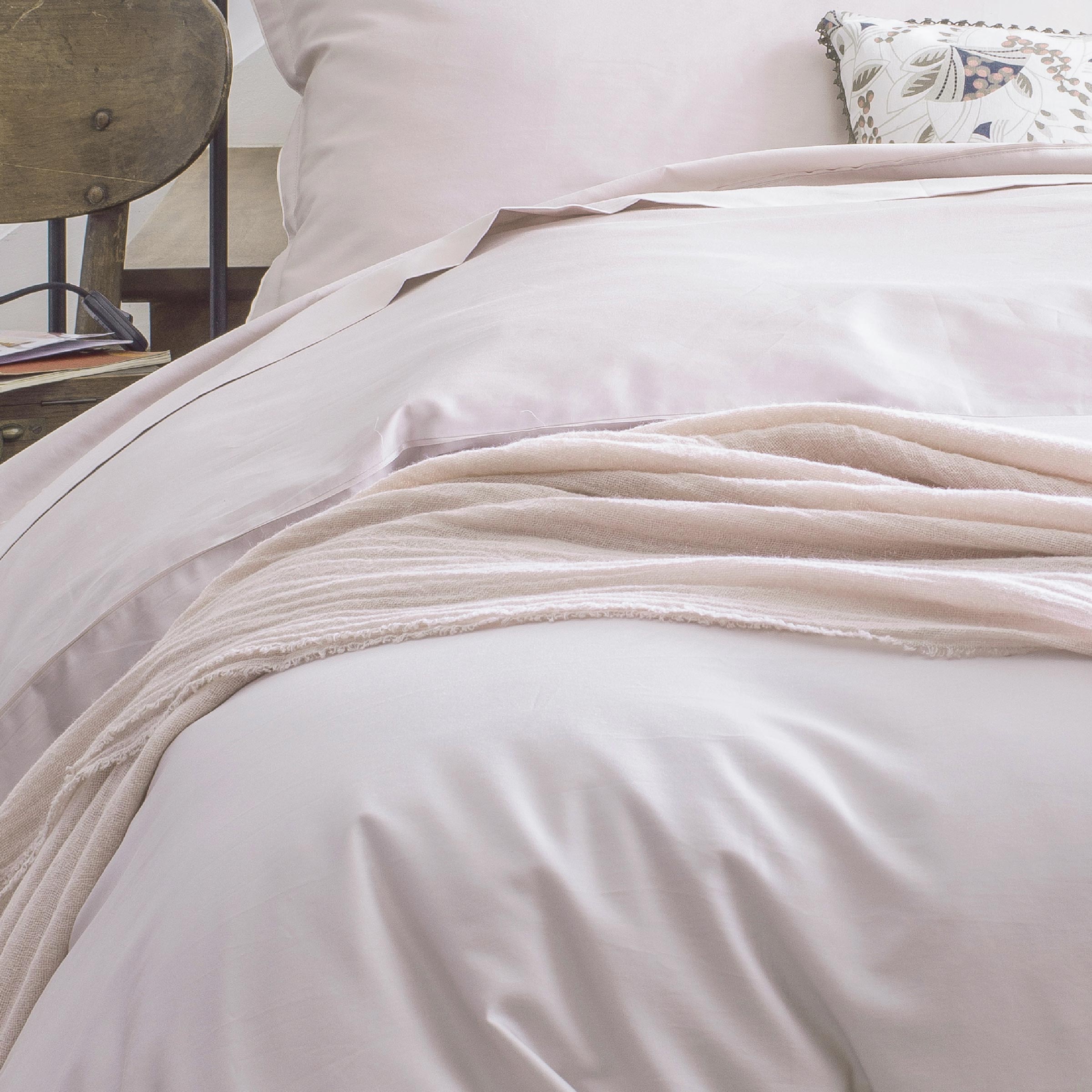 Alexandre Turpault Dekbedovertrek Teophile Organic Satijn 300TC Pink Dew