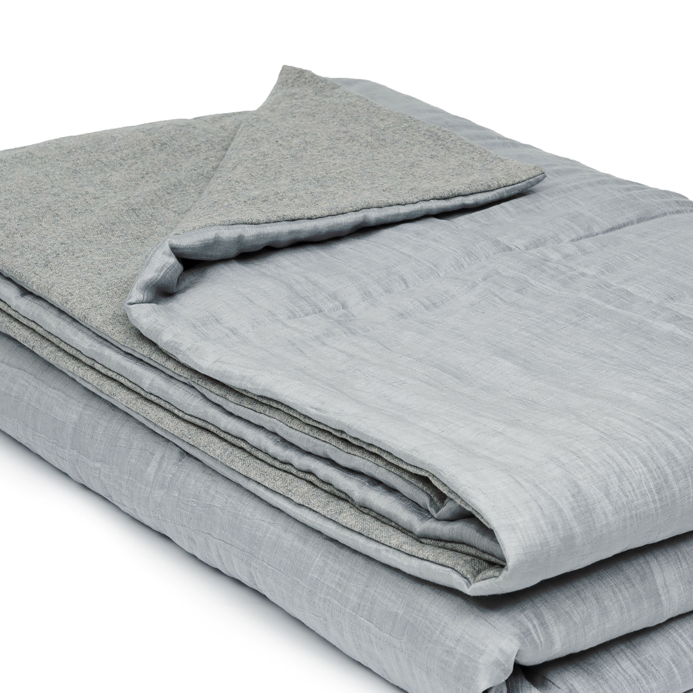 Mrs.Me Bedeind Sprei Infinity Linnen Light Grey 140 x 300 cm