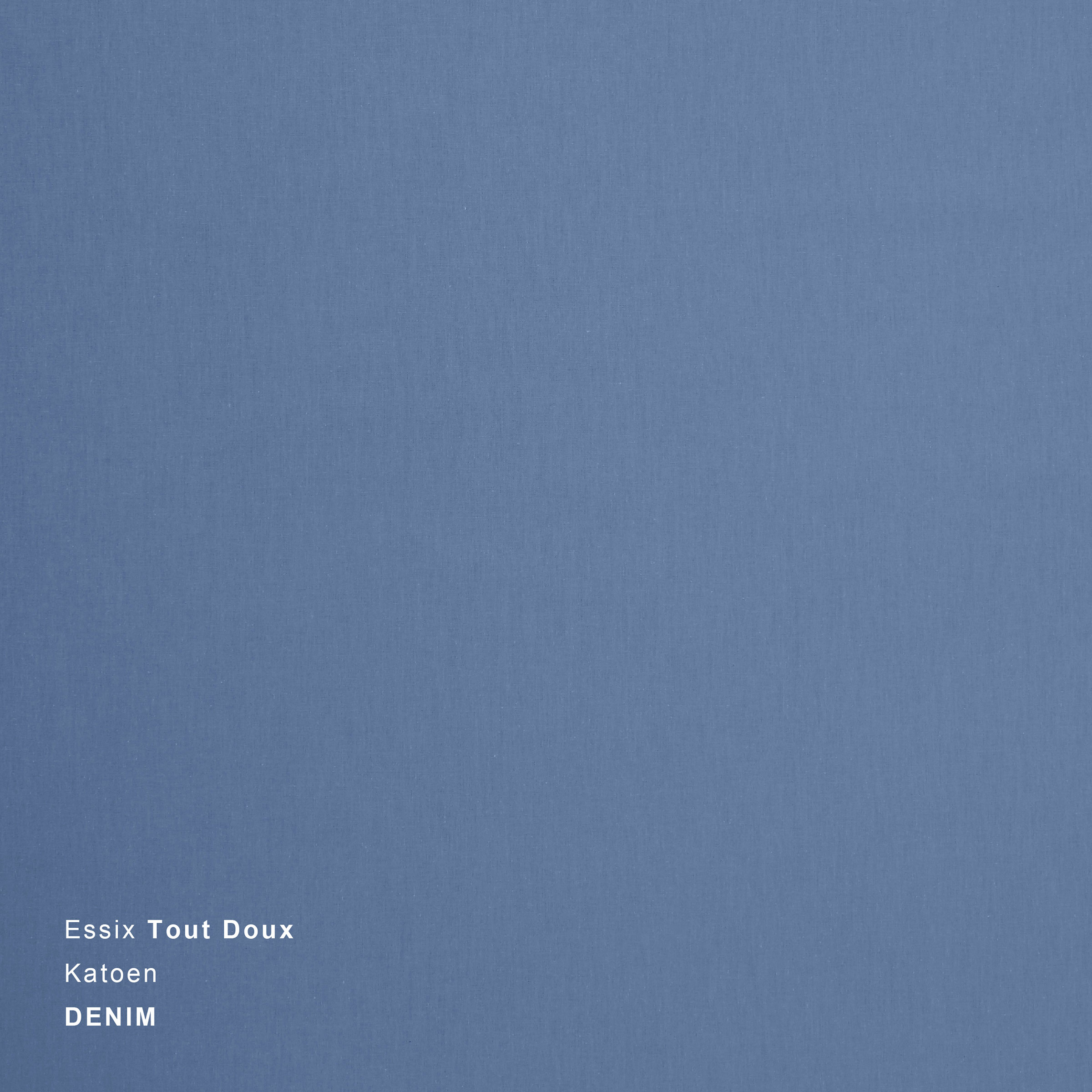 Essix Hoeslaken Tout Doux Katoen 145TC Denim