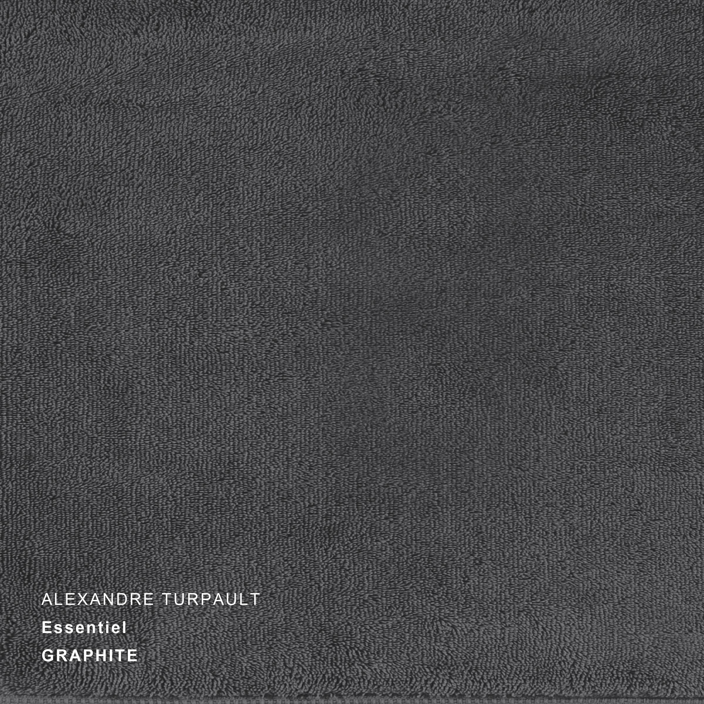 Alexandre Turpault Gastendoekje Essentiel Organic Katoen 650 gr/m2 Graphite 40 x 60 cm