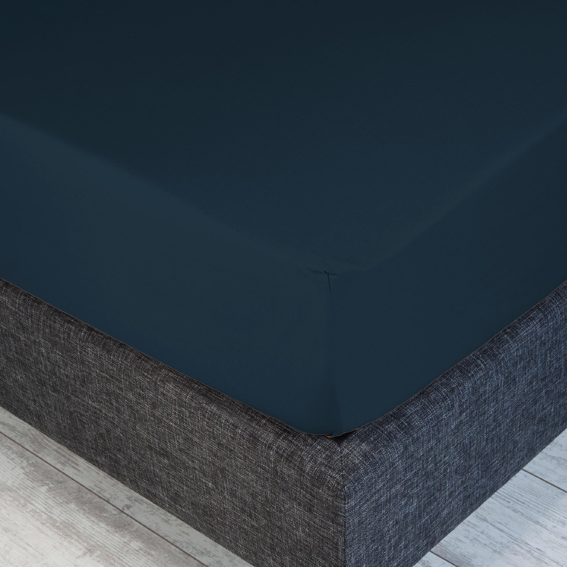 Dommelin Split Hoeslaken Satijn 300TC Nachtblauw