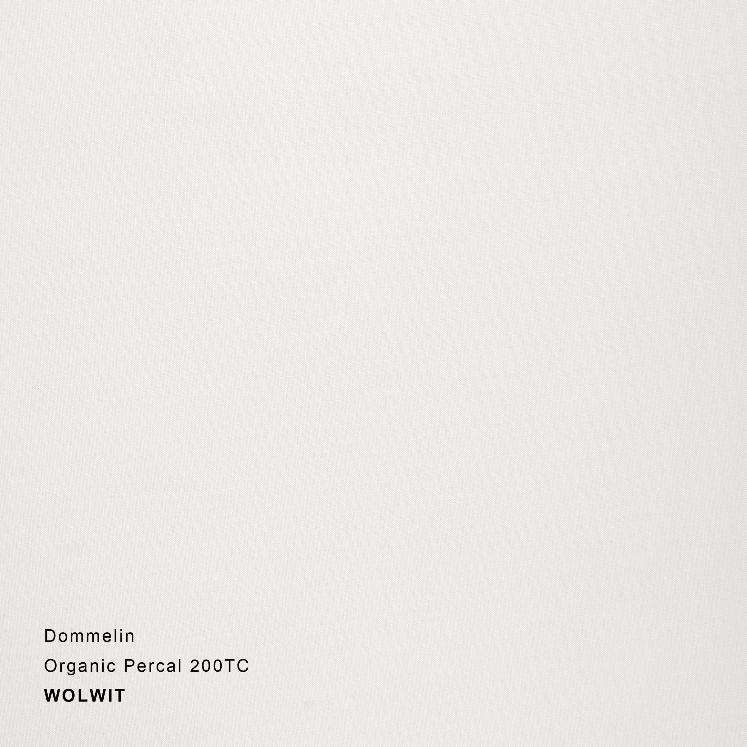 Dommelin Dekbedovertrek Organic Percal 200TC Wolwit 