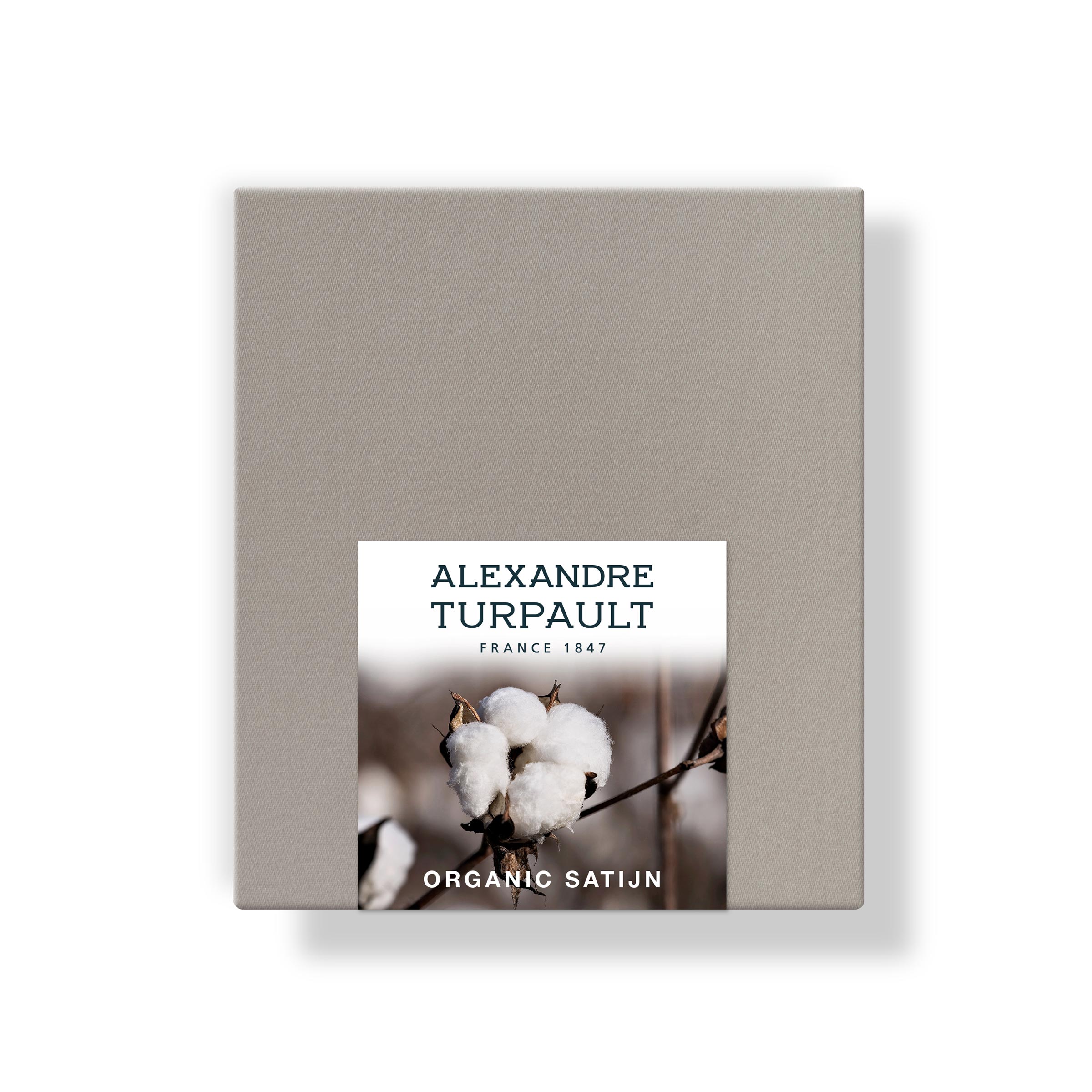 Alexandre Turpault Kussensloop Teophile Organic Satijn 300TC Gazelle