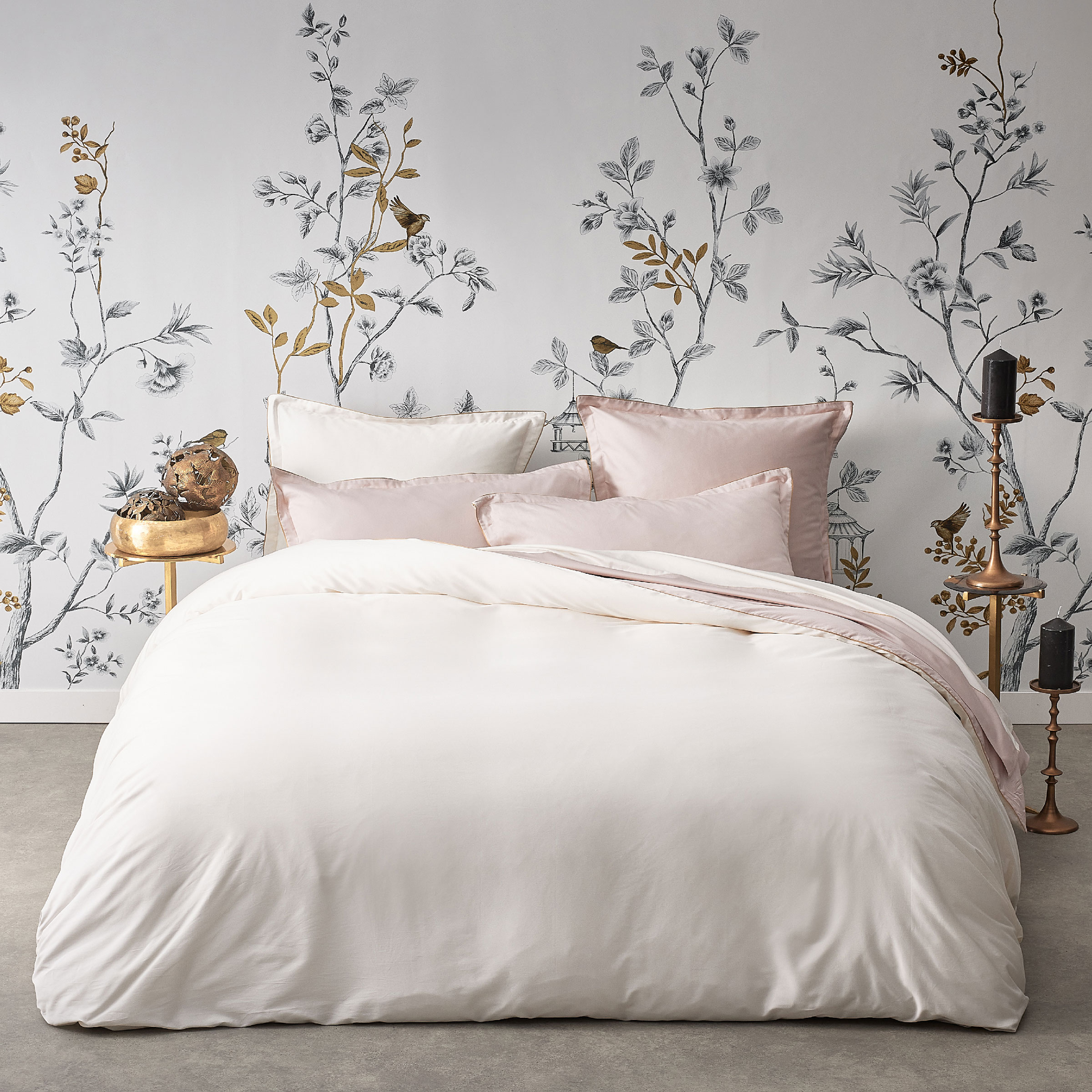 Alexandre Turpault Dekbedovertrek Nobel Organic Satijn 300TC Pink Dew - Hermine 