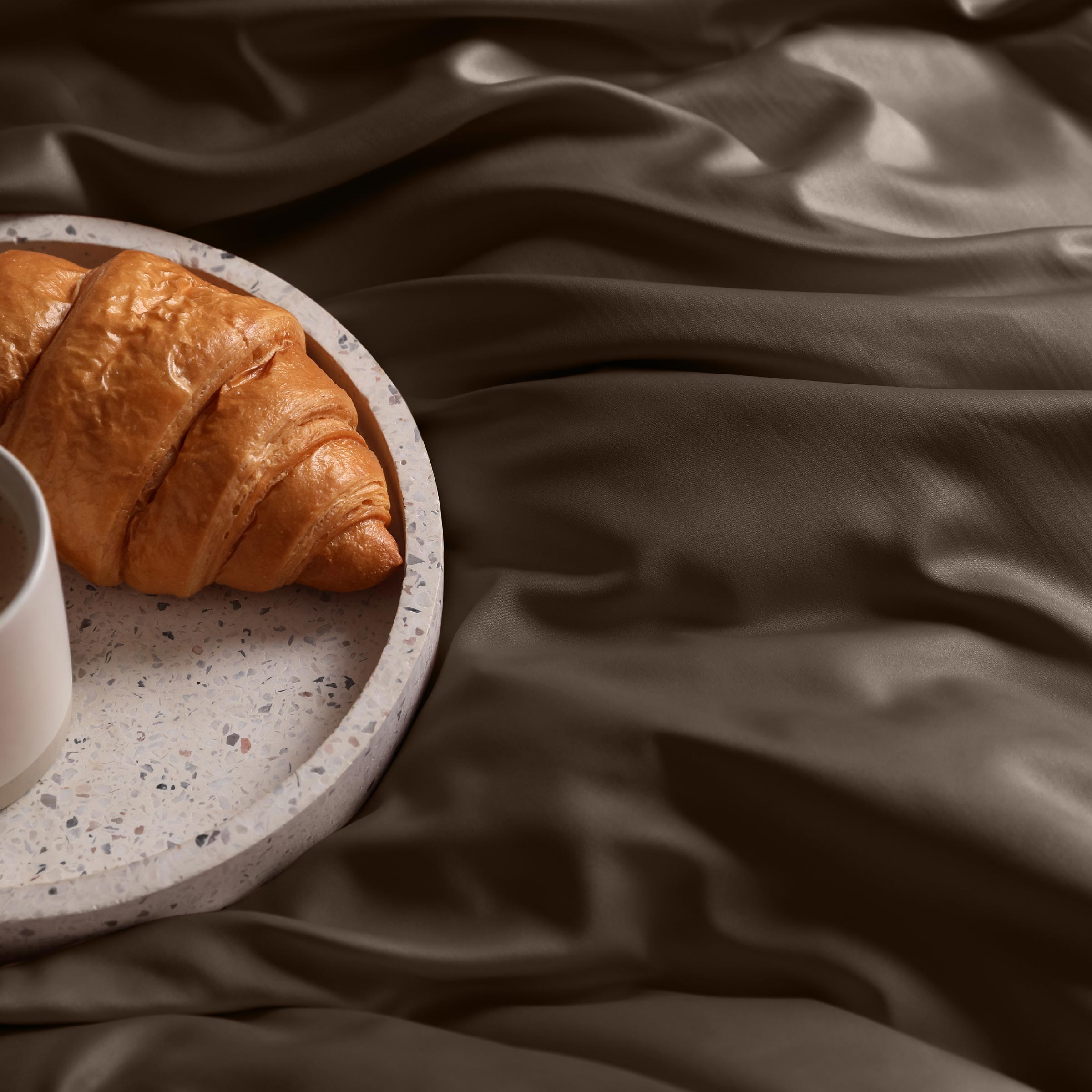 Dommelin Dekbedovertrek Set Satijn 300TC Bruin