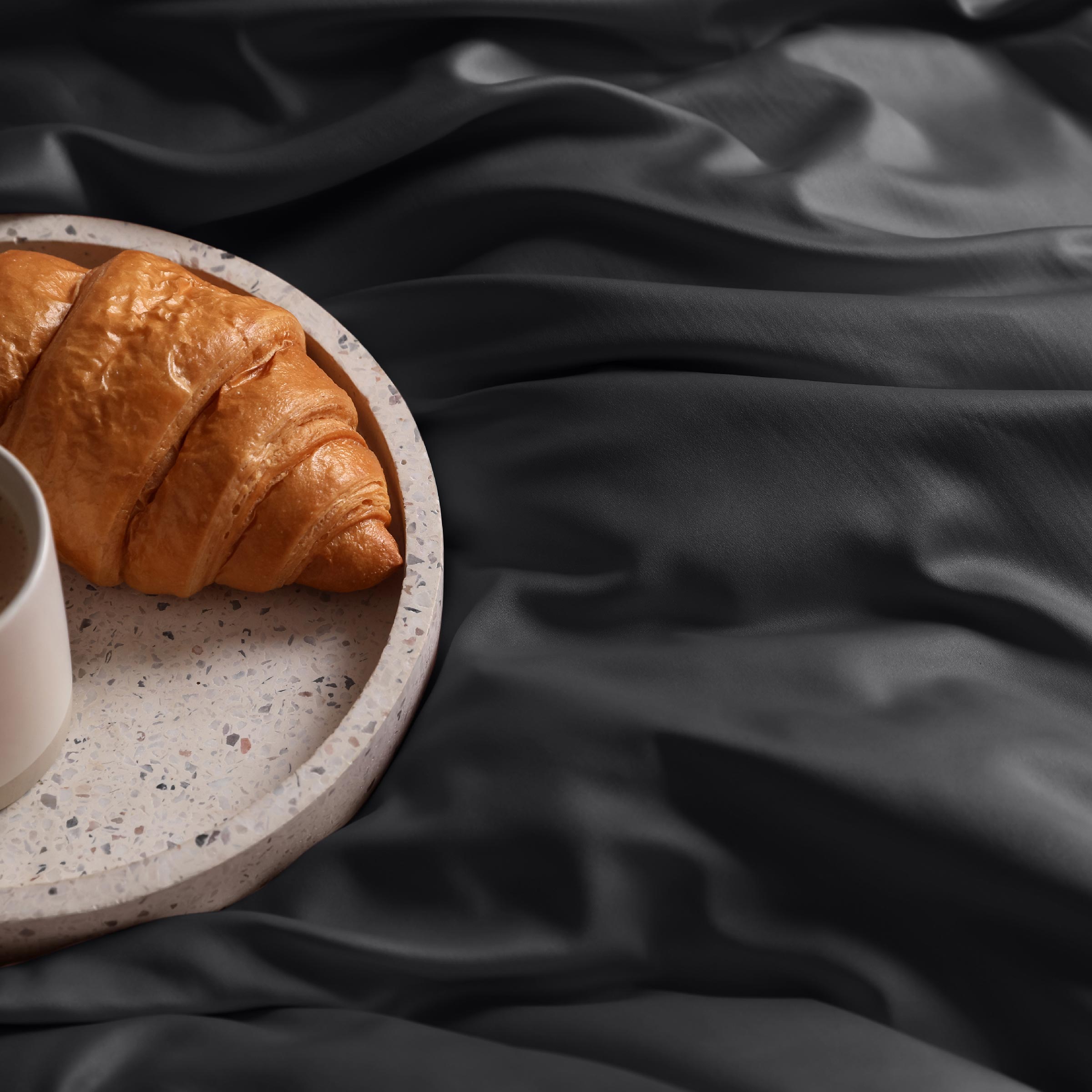 Dommelin Dekbedovertrek Set Satijn 300TC Steenkool 