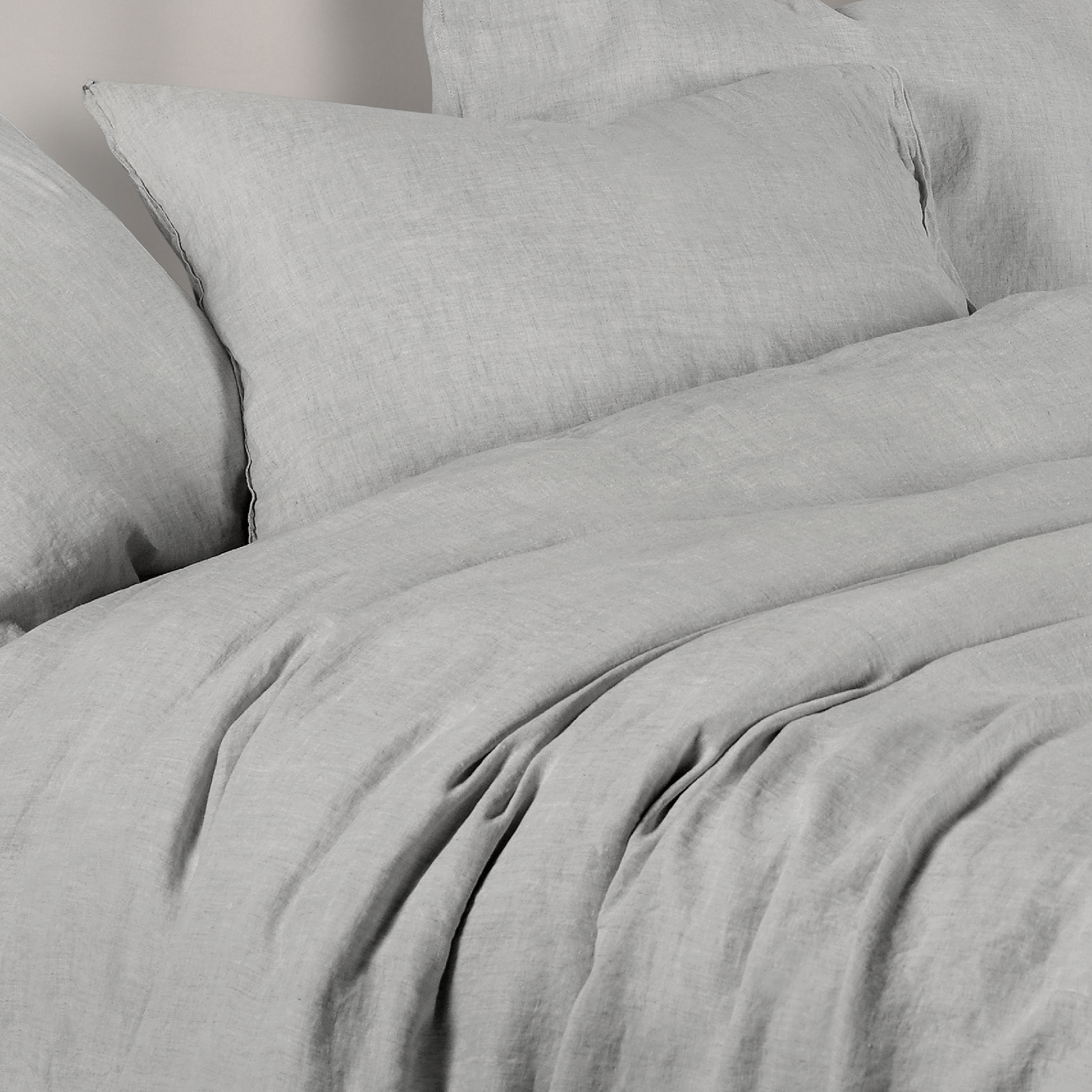 Dommelin Dekbedovertrekset Tough Stonewashed Linnen Lichtgrijs
