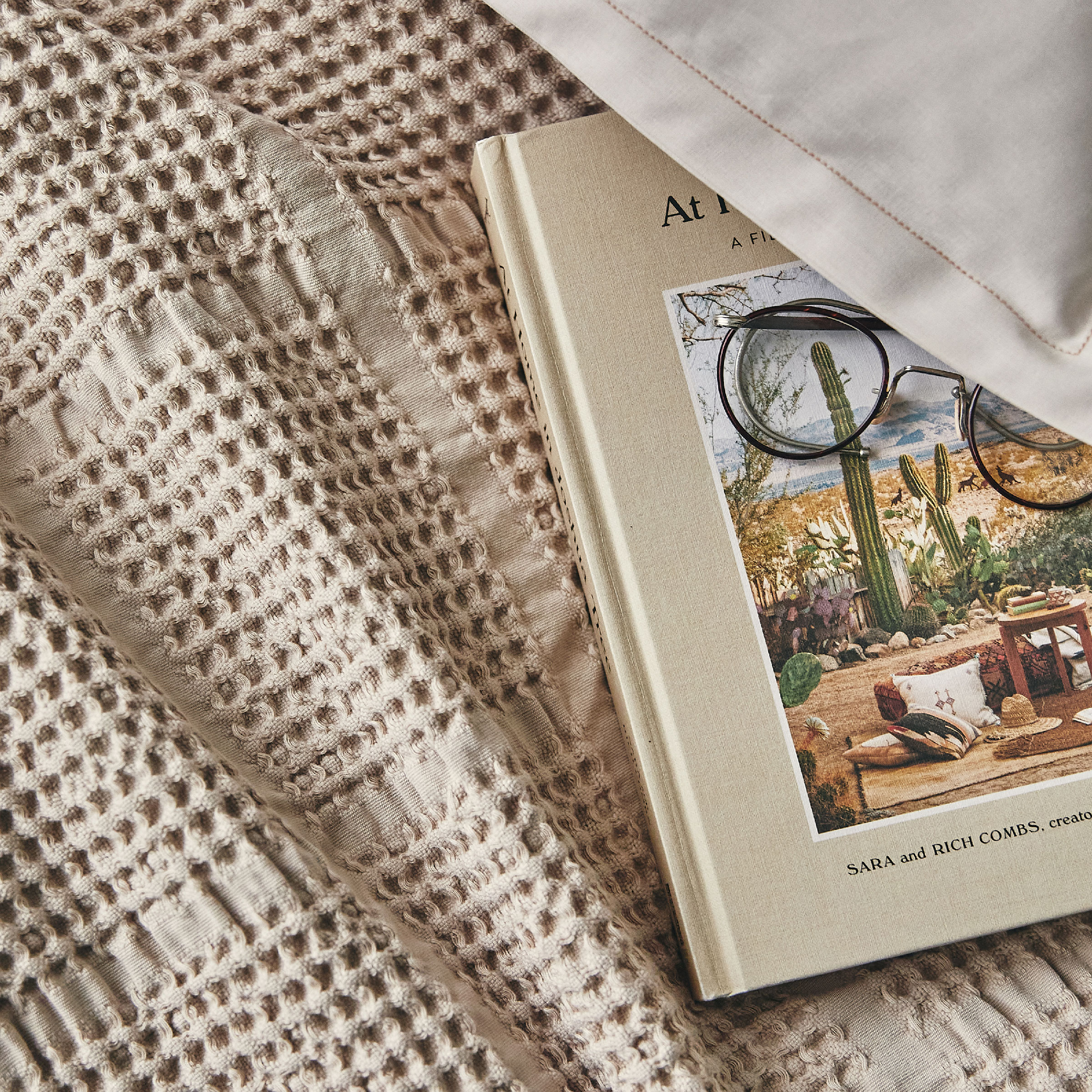 Essix Plaid Yogi Katoen Naturel 130 x 170 cm