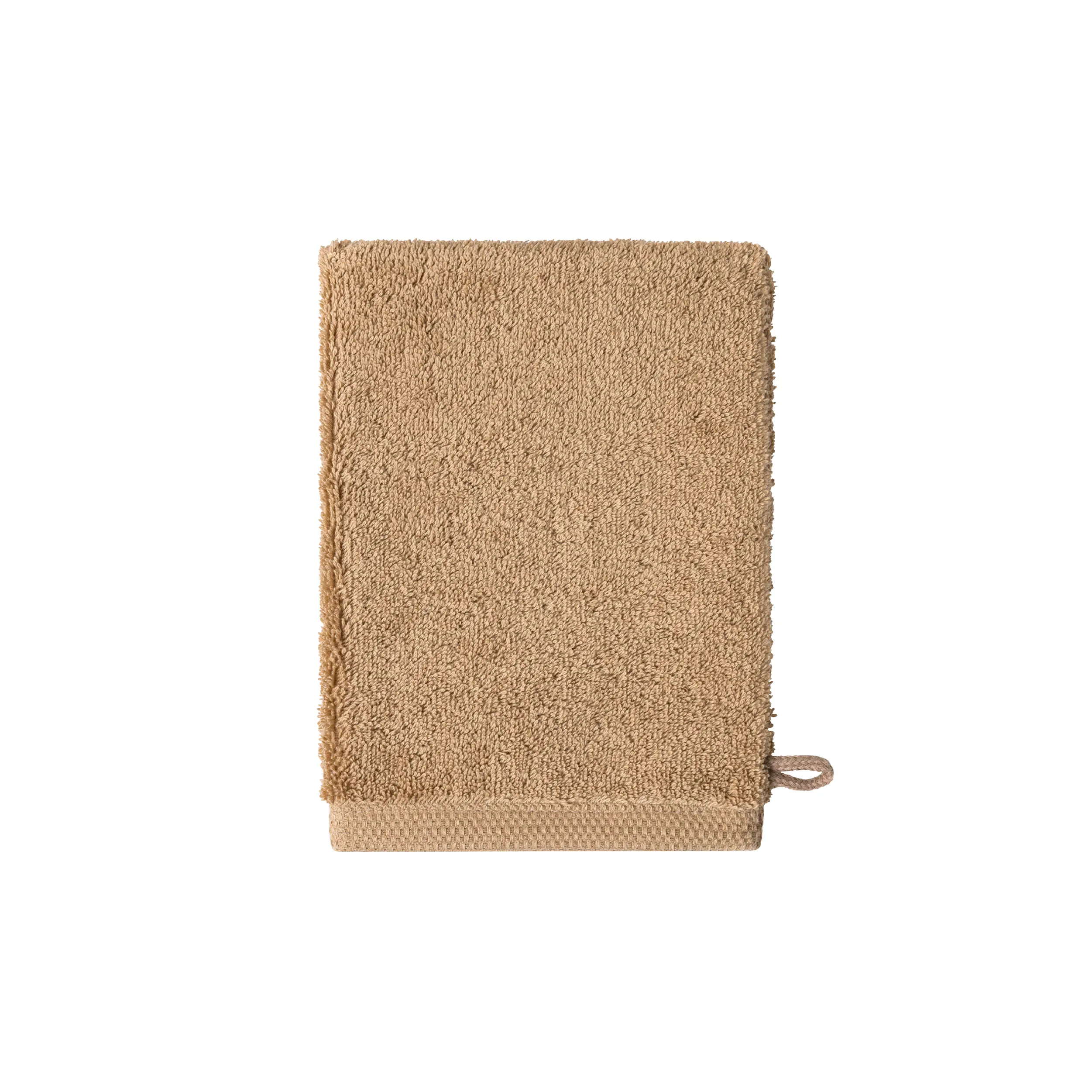 Alexandre Turpault Washandje Essentiel Organic Katoen 650 gr/m2 Golden Clay 16 x 21 cm