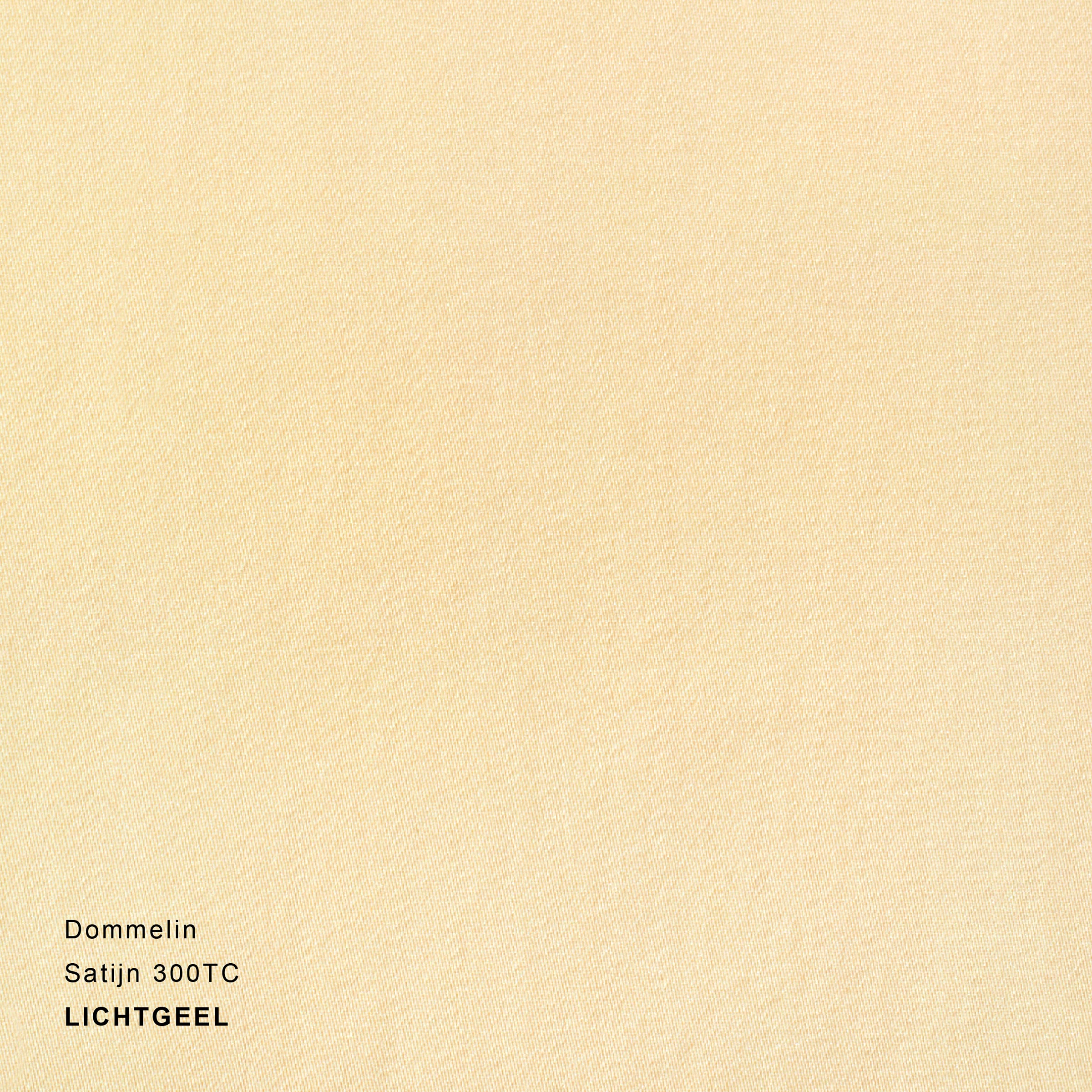 Dommelin Dekbedovertrek Set Satijn 300TC Lichtgeel 