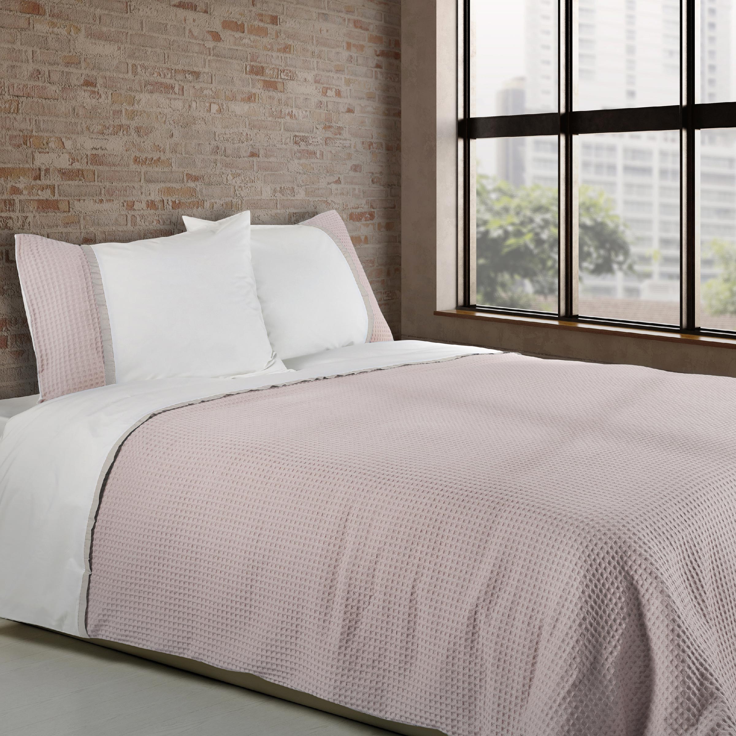 Dommelin Dekbedovertrekset Bari Percal 200TC Lichtroze - Zilver