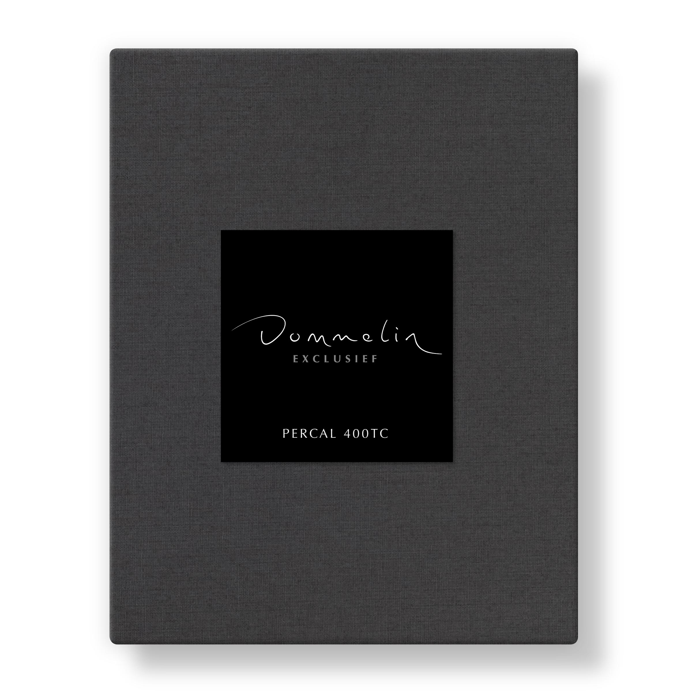 Dommelin Hoeslaken Hoge Hoek Percal 400TC Basalt