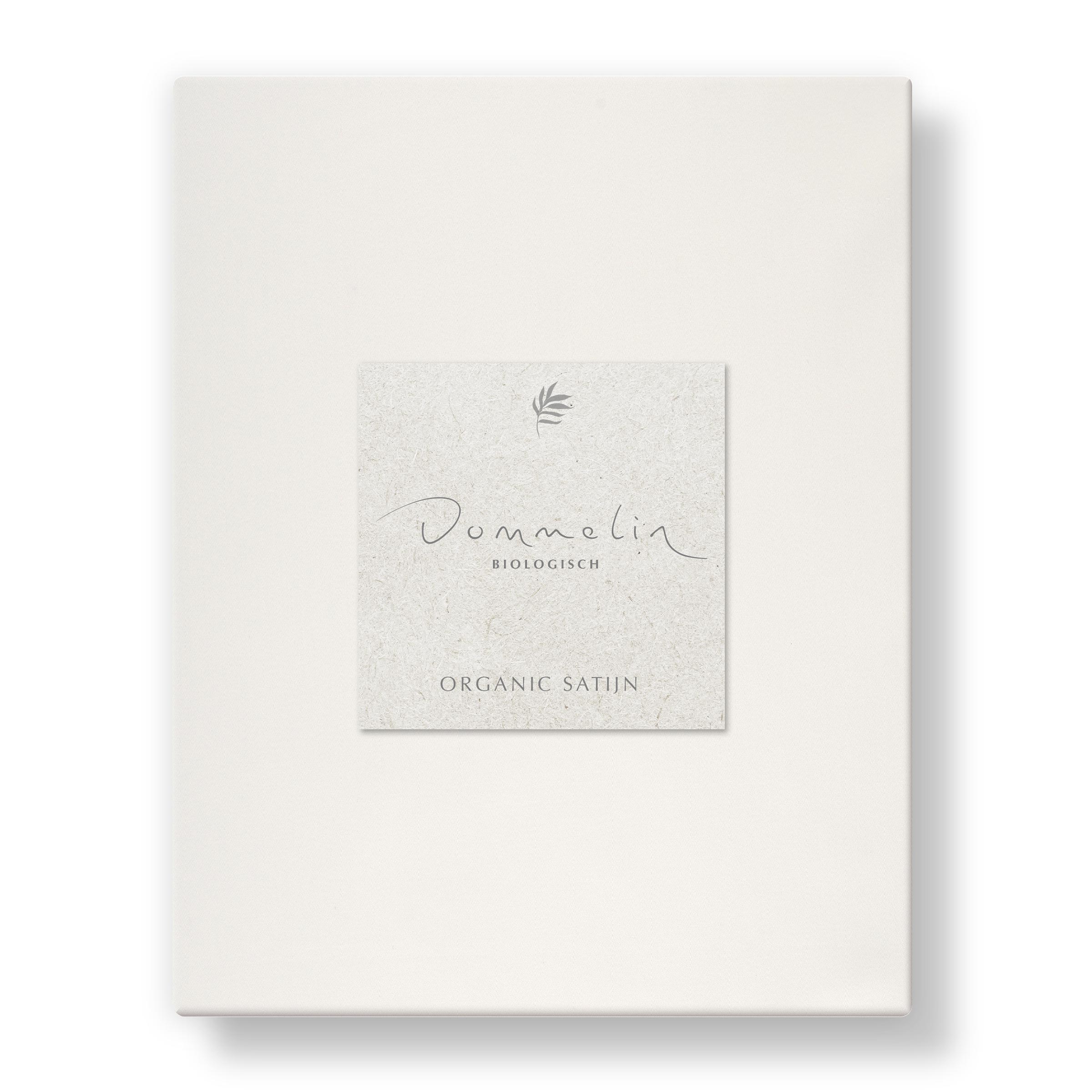 Dommelin Topper Hoeslaken Organic Satijn 300TC Wolwit