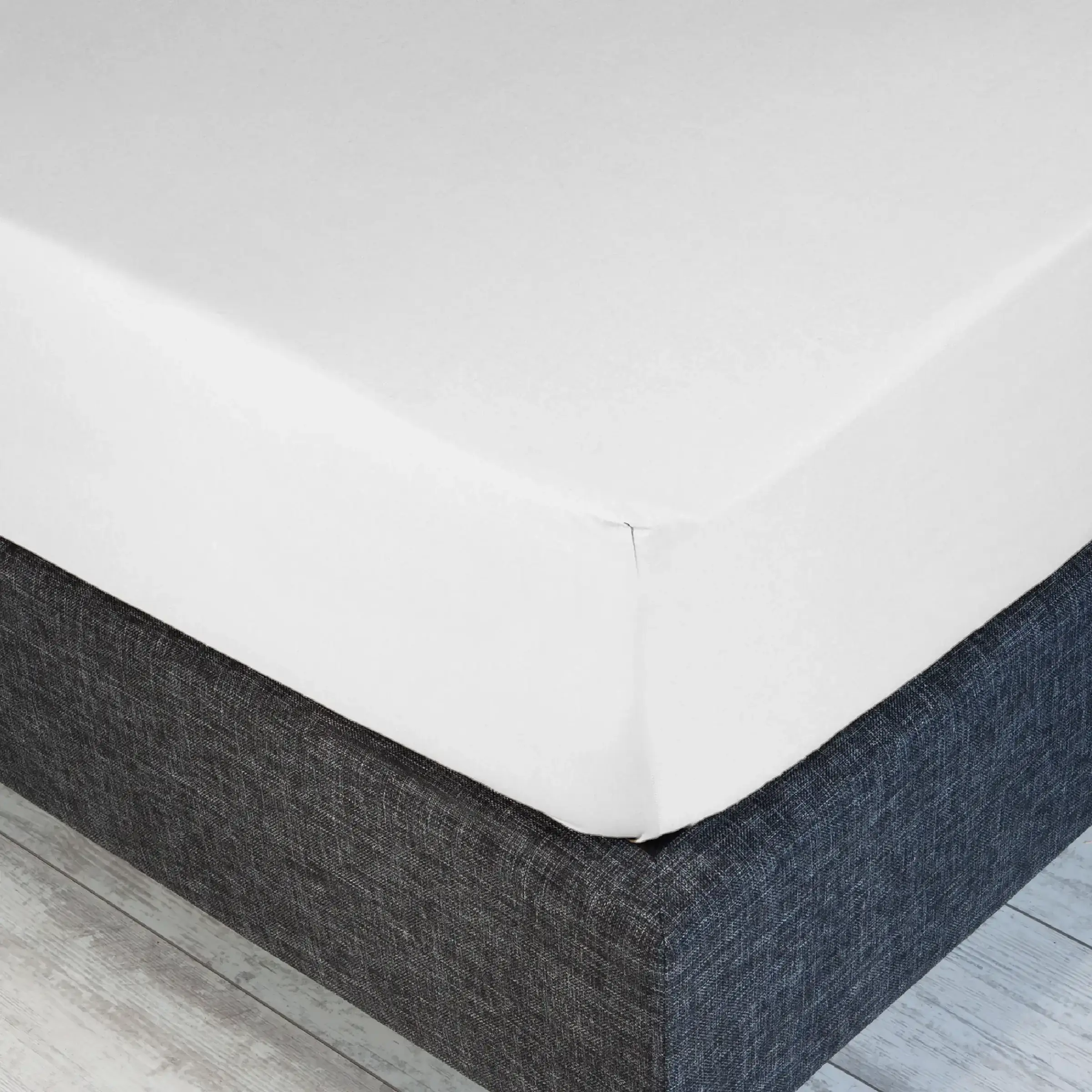 Lysdrap Hoeslaken Satijn 600TC Glacier Gray