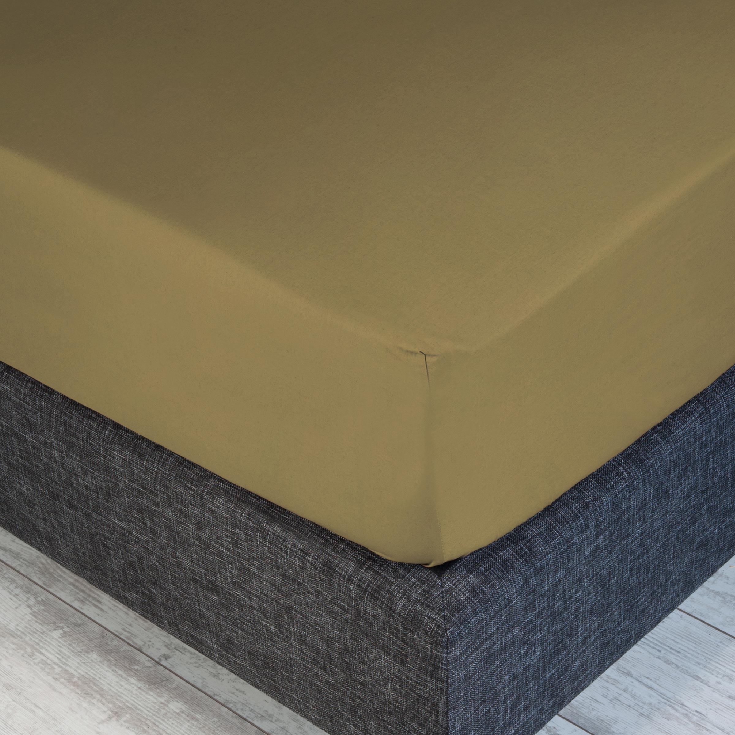 Dommelin Hoeslaken Hoge Hoek Satijn 300TC Brons