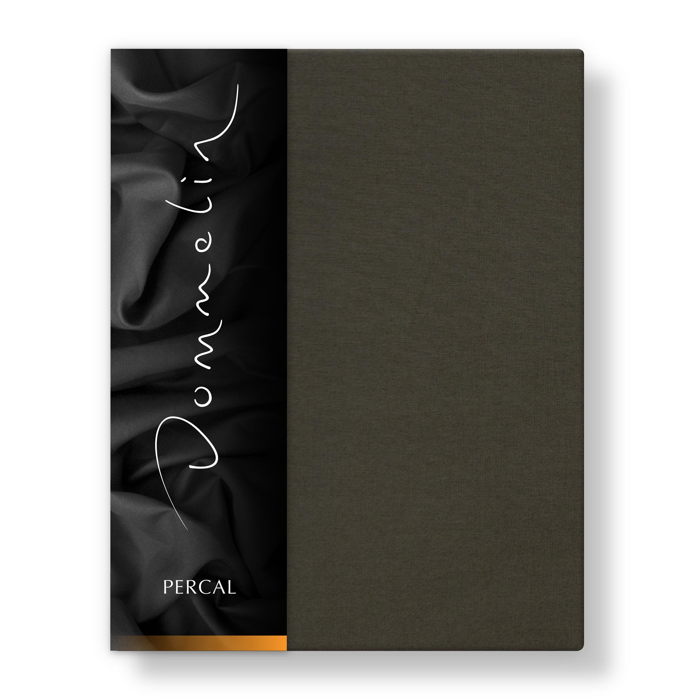 Dommelin Hoeslaken Hoge Hoek Percal 200TC Leem