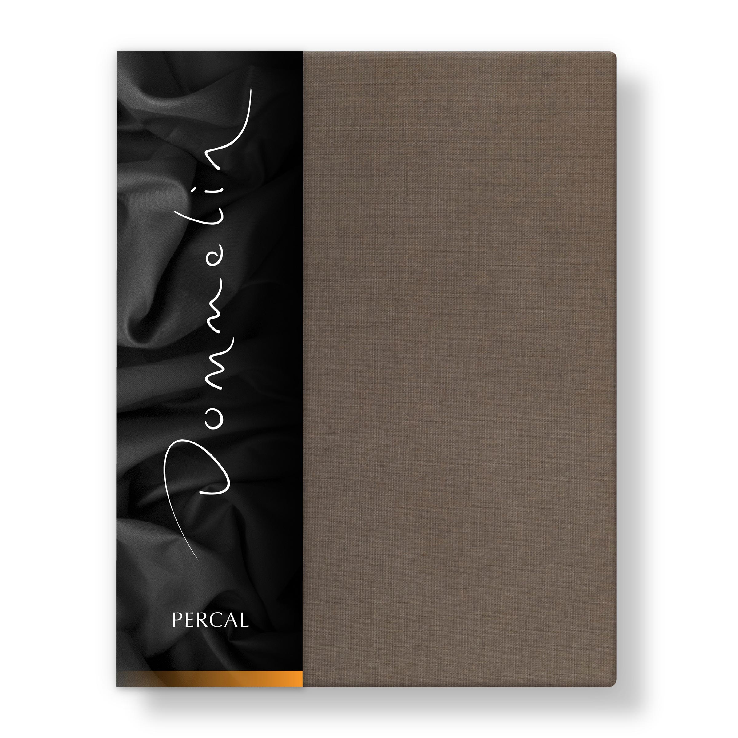 Dommelin Dubbel Split Hoeslaken Hoge Hoek Percal 200TC Nootmuskaat