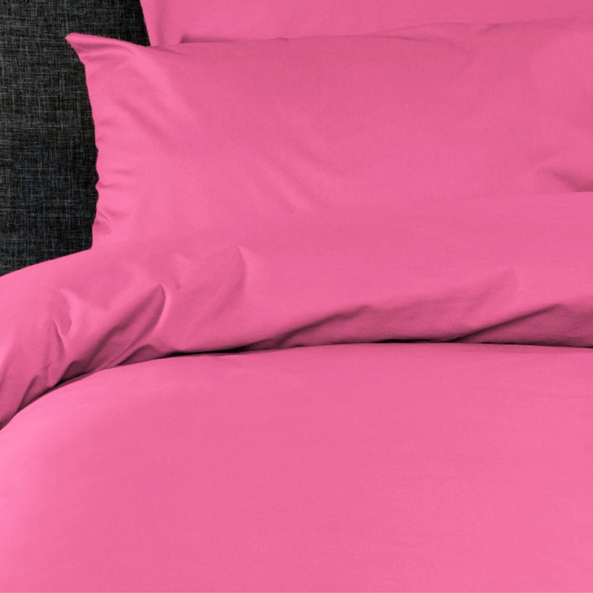 Dommelin Dekbedovertrek Set Percal 200TC Fuchsia 