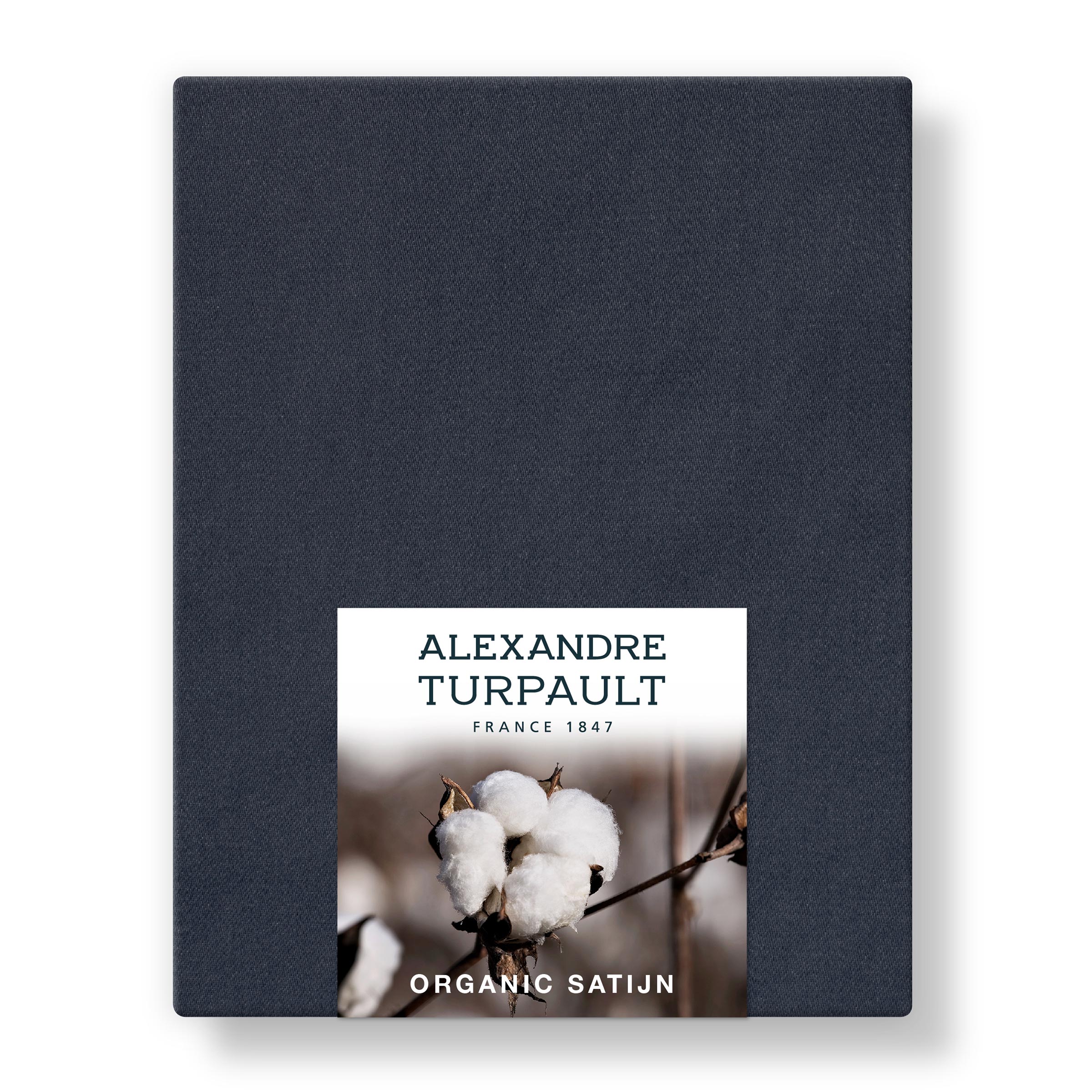 Alexandre Turpault Laken Teophile Organic Satijn 300TC Marine