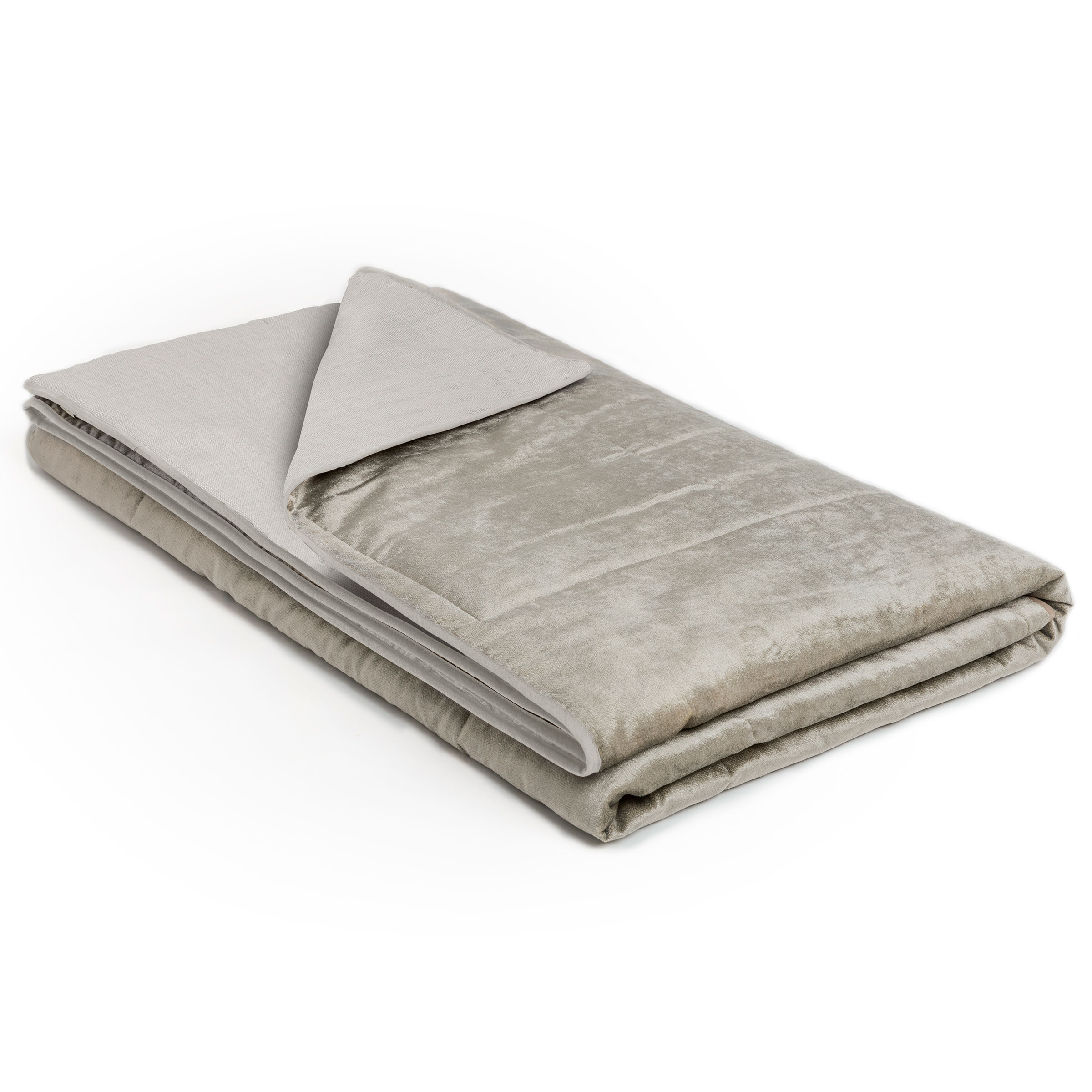 Mrs.Me Bedeind Sprei Majestic Velours Platinum 140 x 300 cm