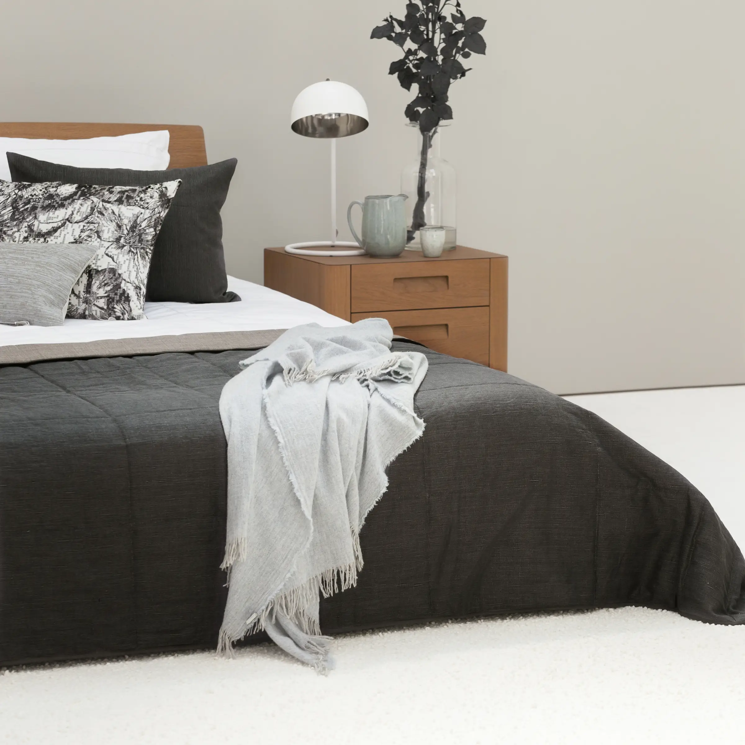 Mrs.Me Dekbedovertrekset Matrix Percal 500TC Wit