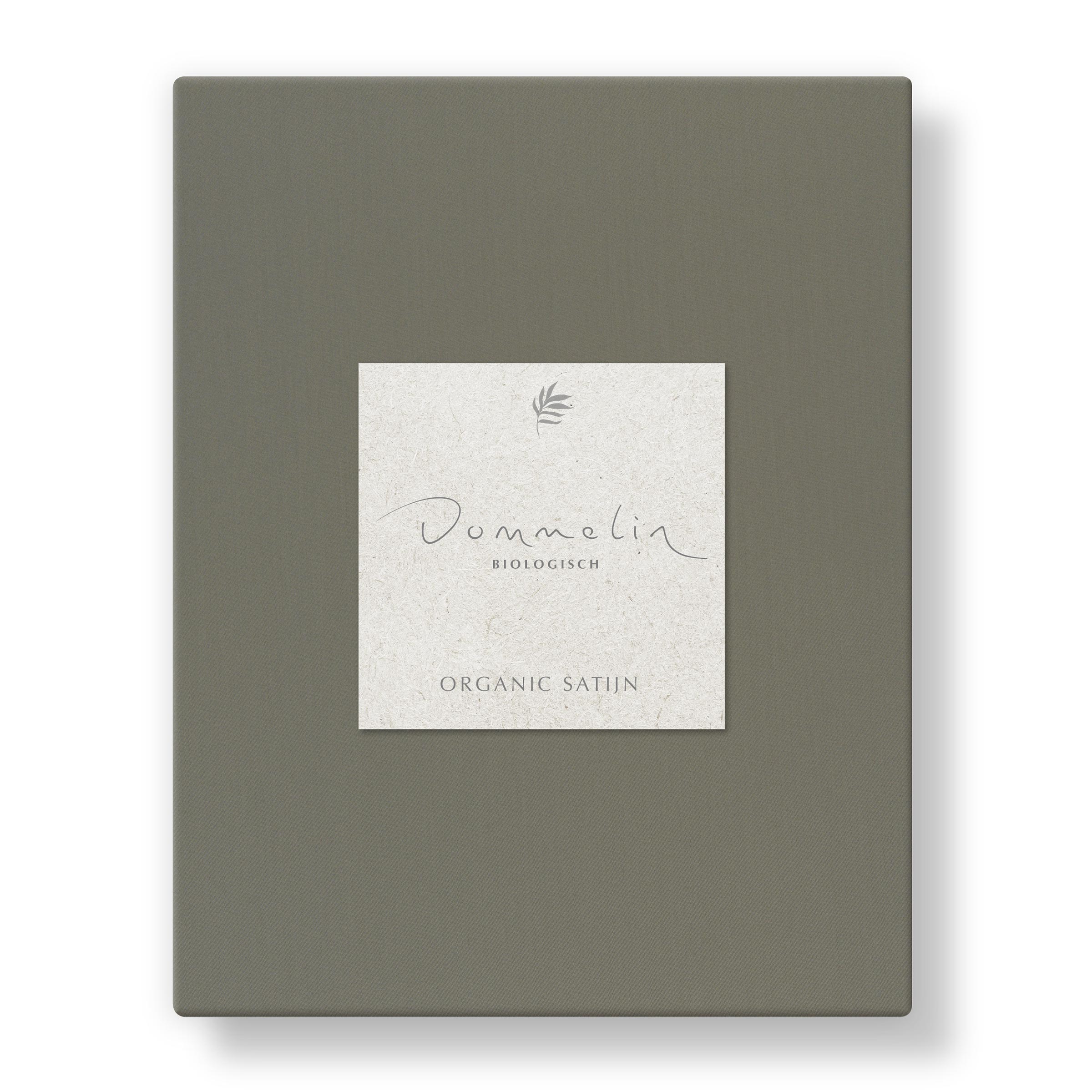 Dommelin Topper Hoeslaken Organic Satijn 300TC Boomschors