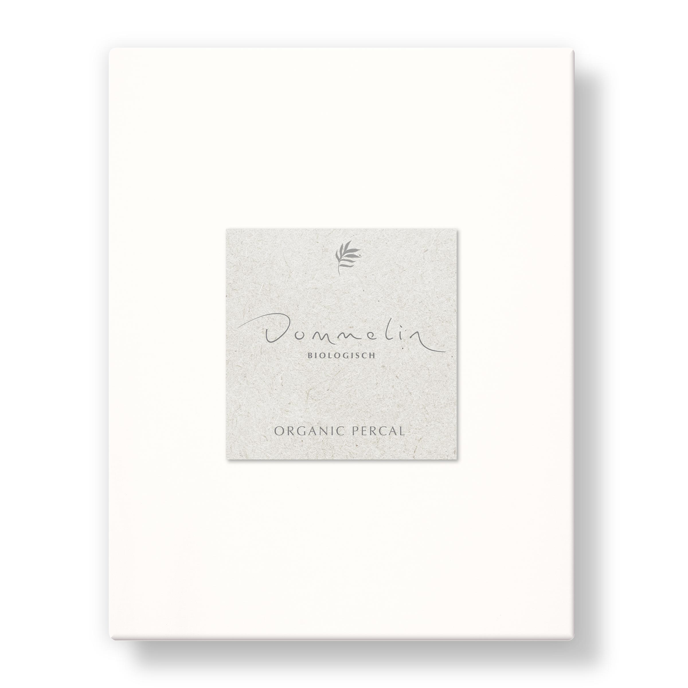 Dommelin Hoeslaken Hoge Hoek Organic Percal 200TC Wit  