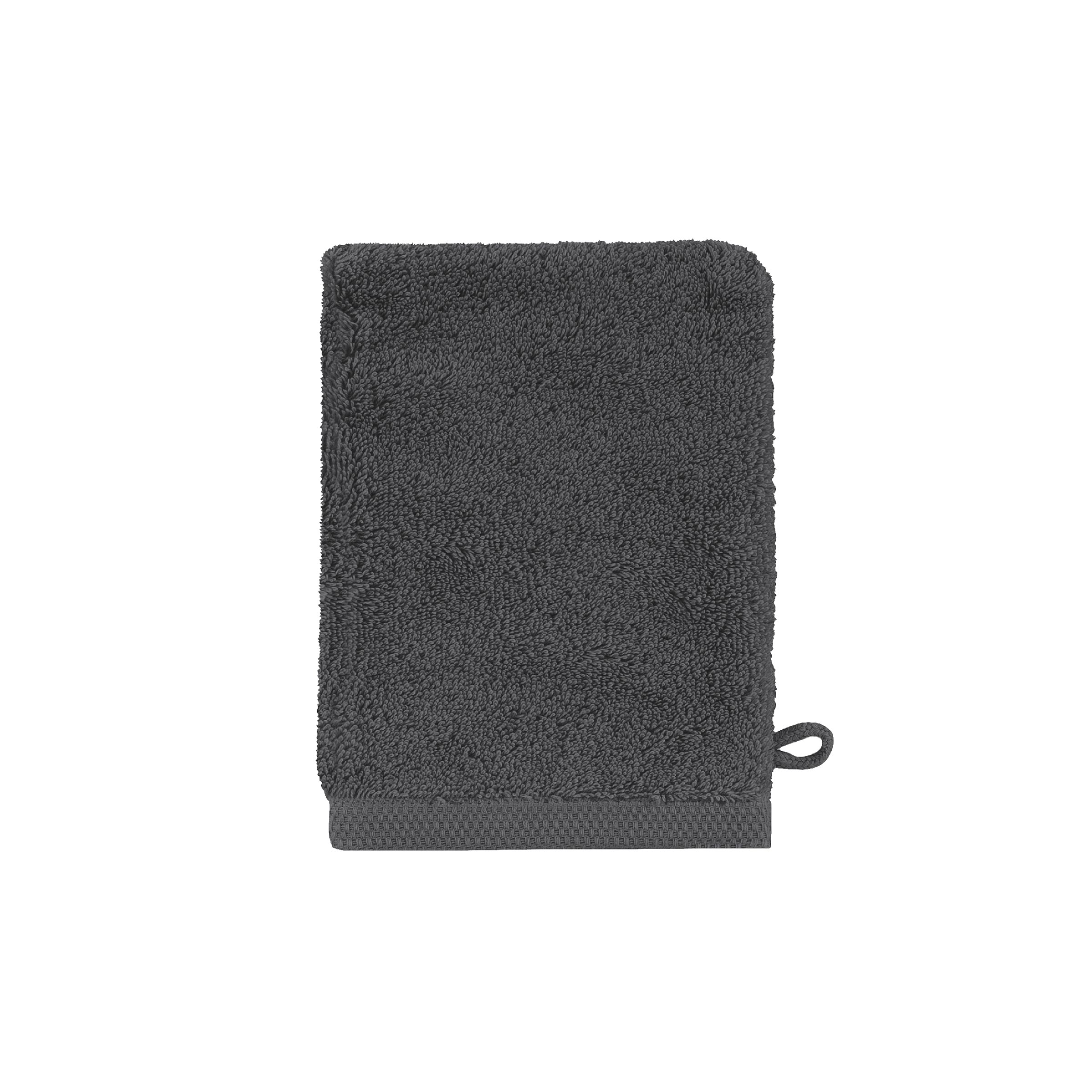 Alexandre Turpault Washandje Essentiel Organic Katoen 650 gr/m2 Graphite 16 x 21 cm