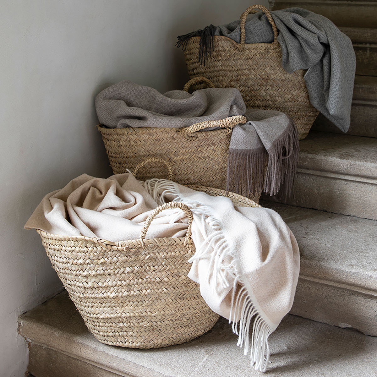 Alexandre Turpault Plaid Nomade Baby Alpaca Ecru 130 x 180 cm