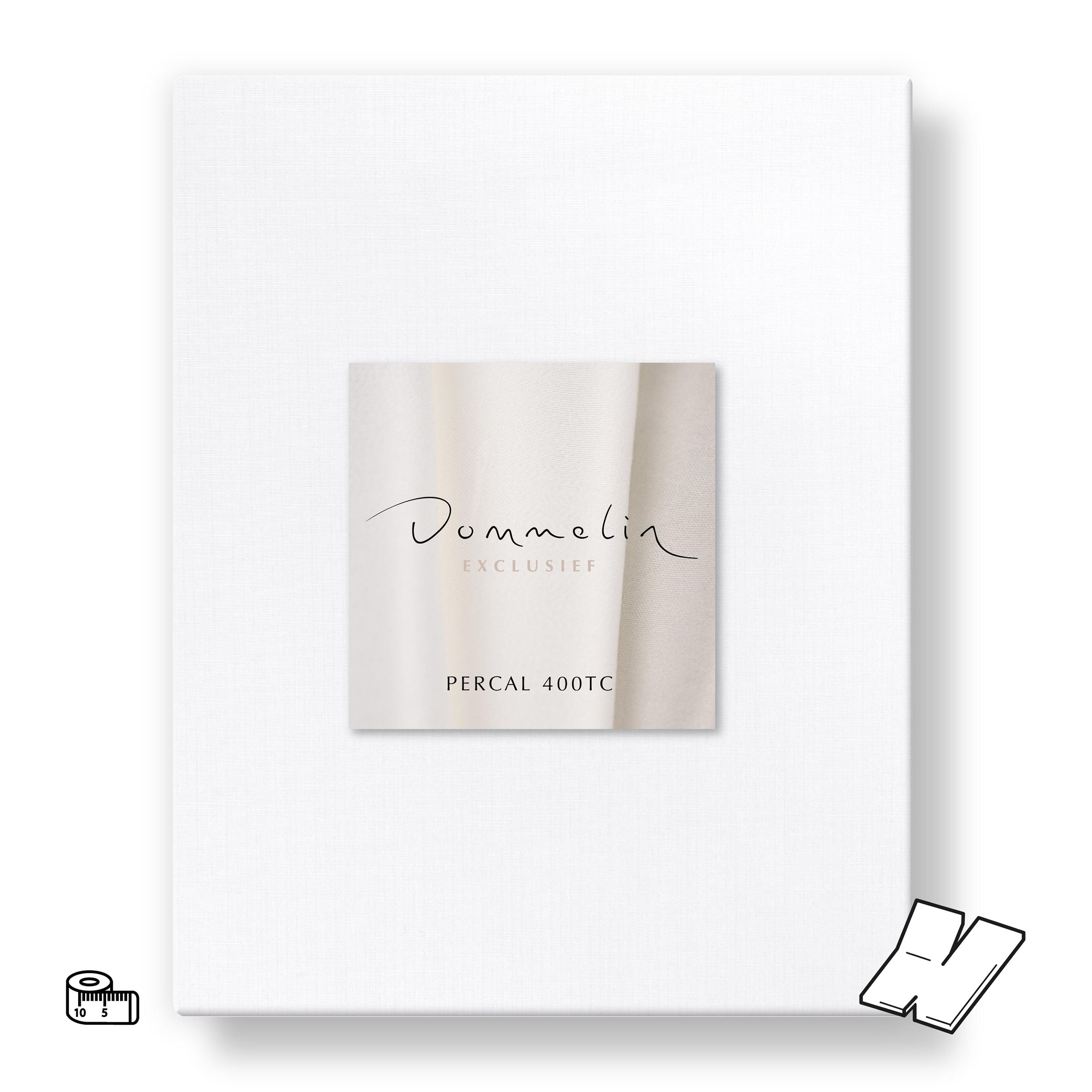 Dommelin Dubbel Split Topper Hoeslaken op Maat Percal 400TC