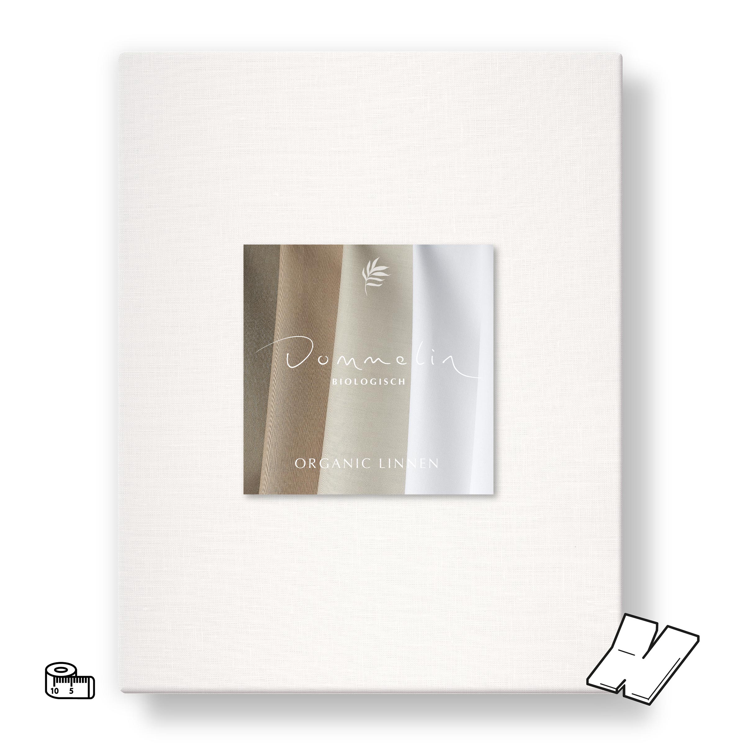 Dommelin Dubbel Split Topper Hoeslaken op Maat Organic Linnen 140TC